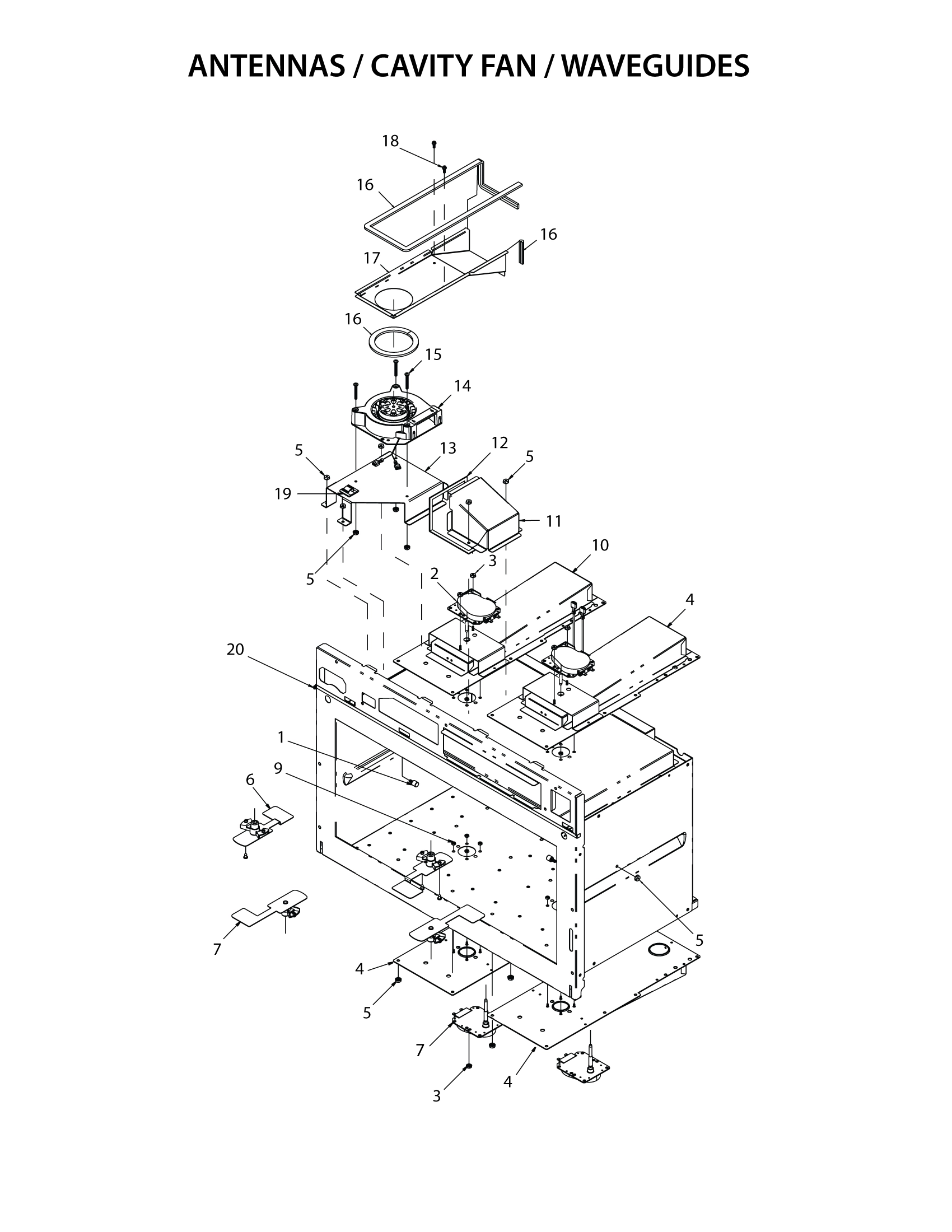 ANTENNAS / CAVITY FAN / WAVEGUIDES