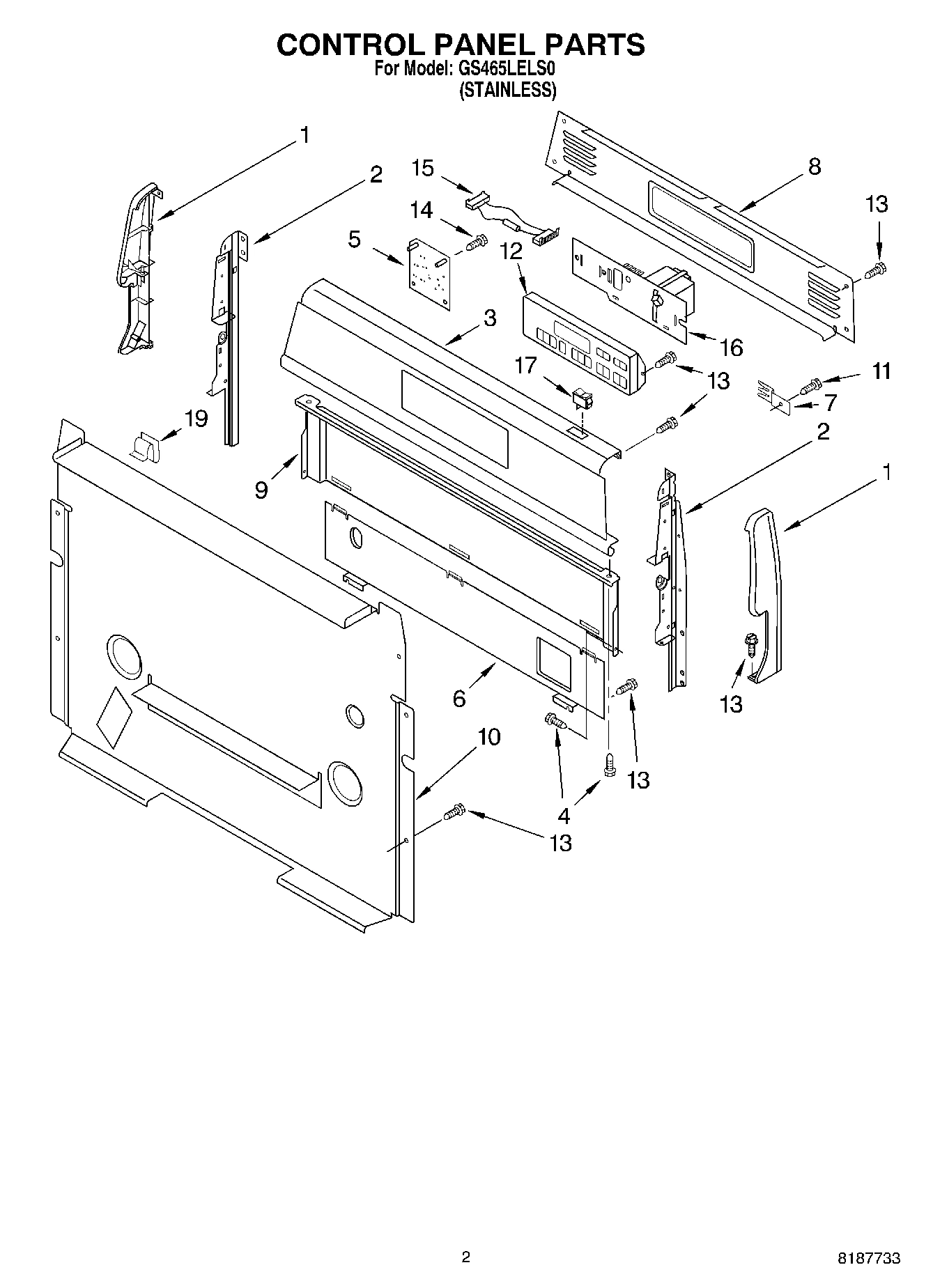 02 - CONTROL PANEL PARTS
