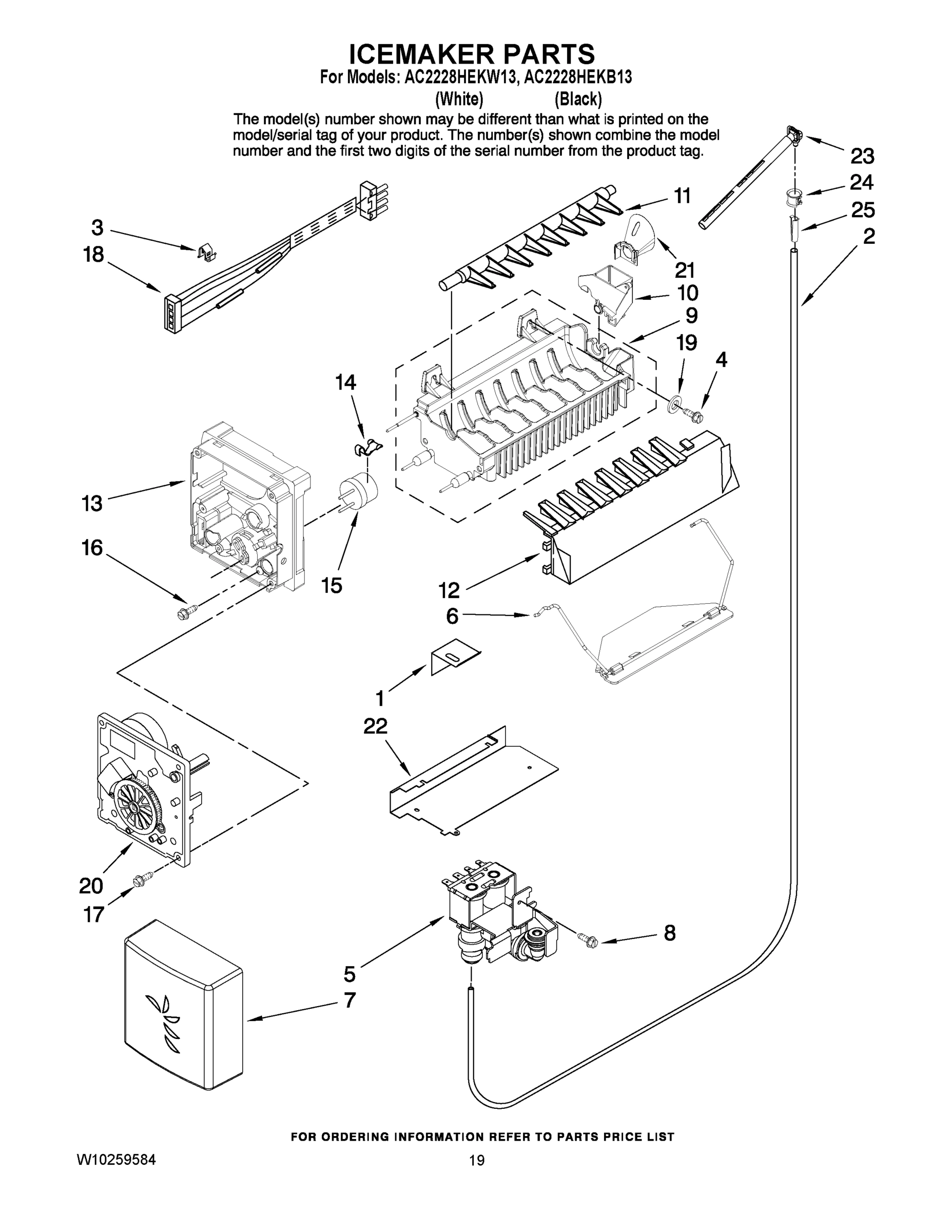 12 - ICEMAKER PARTS
