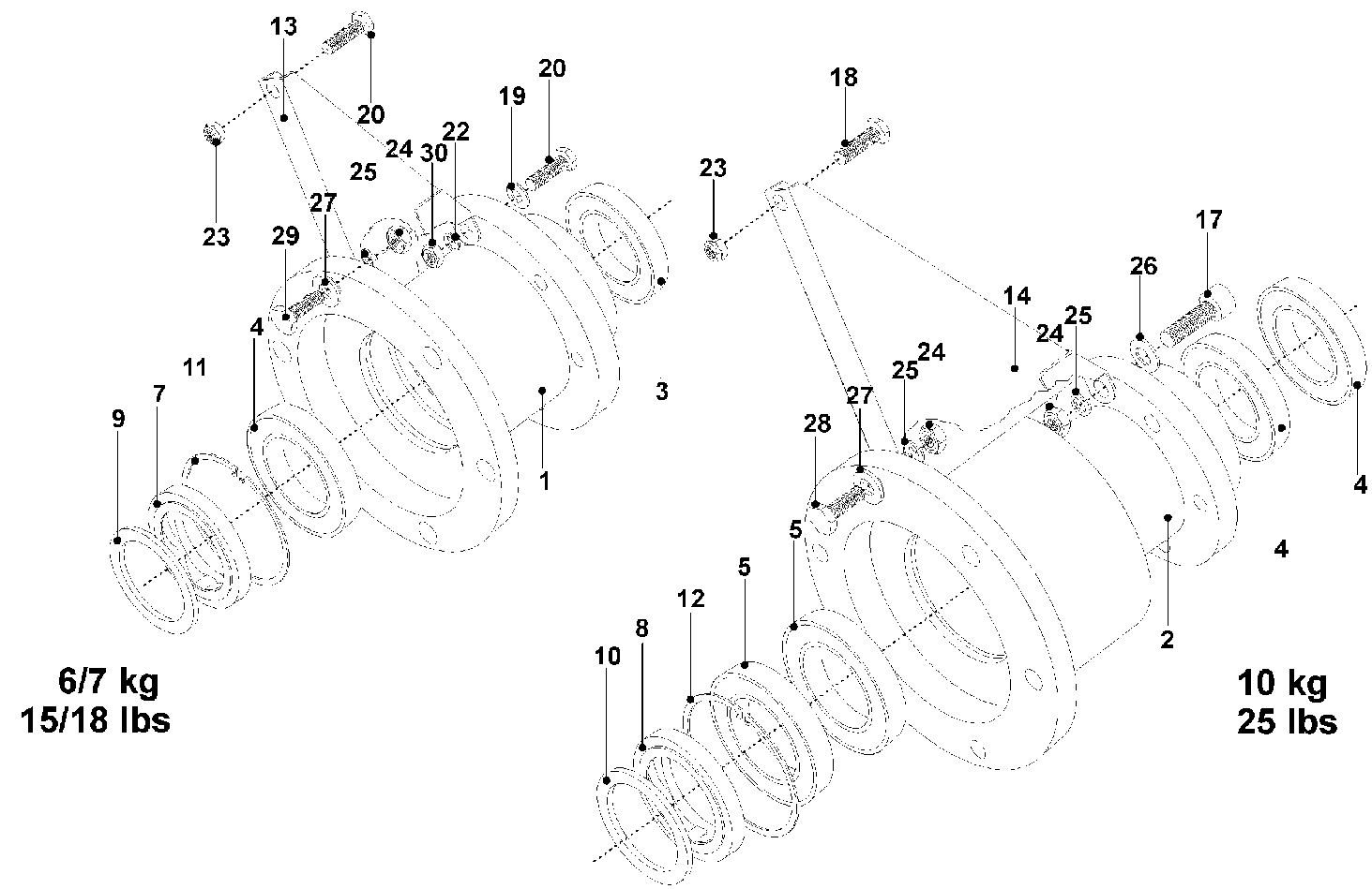 12 - TRUNNION AND BEARING