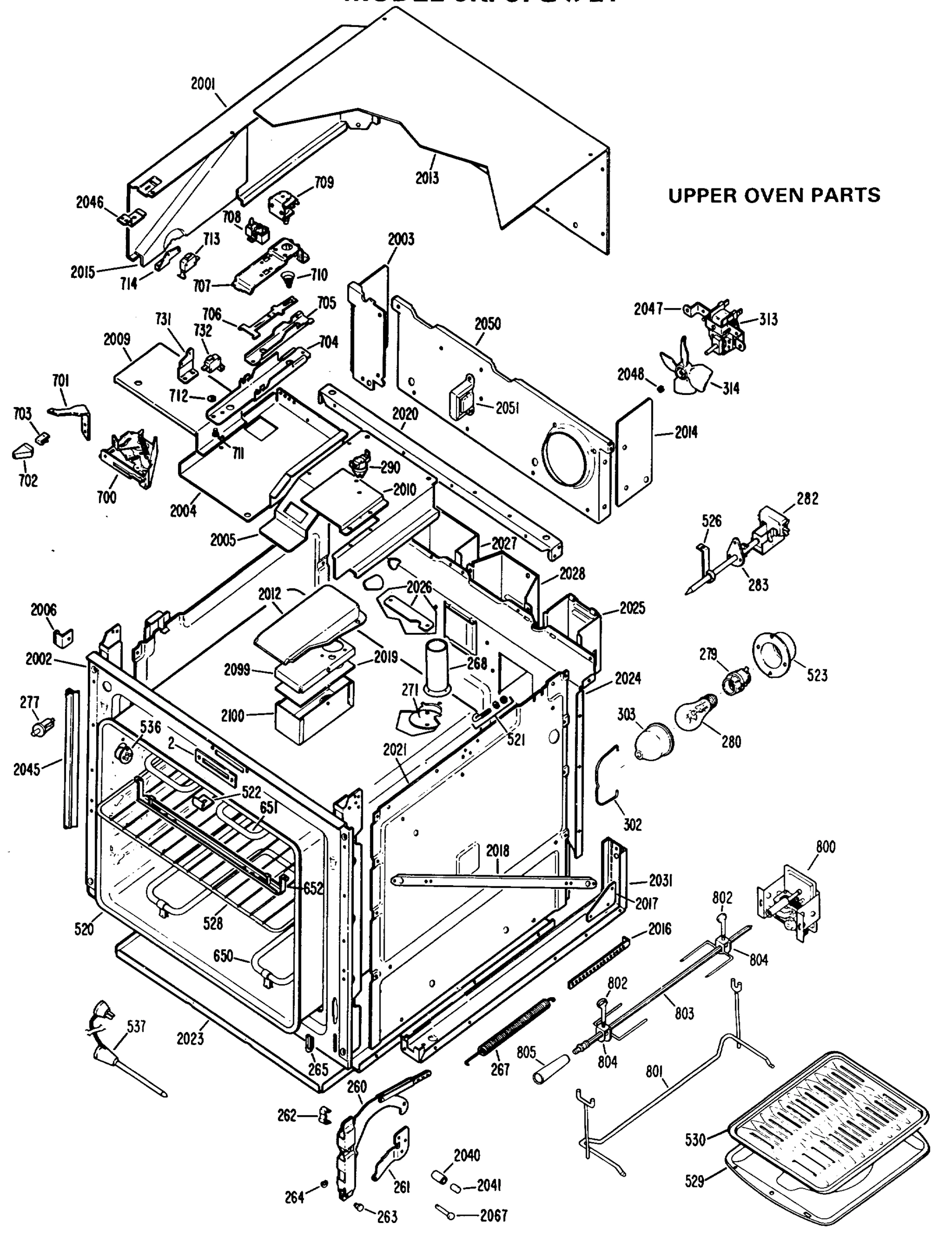 UPPER OVEN PARTS