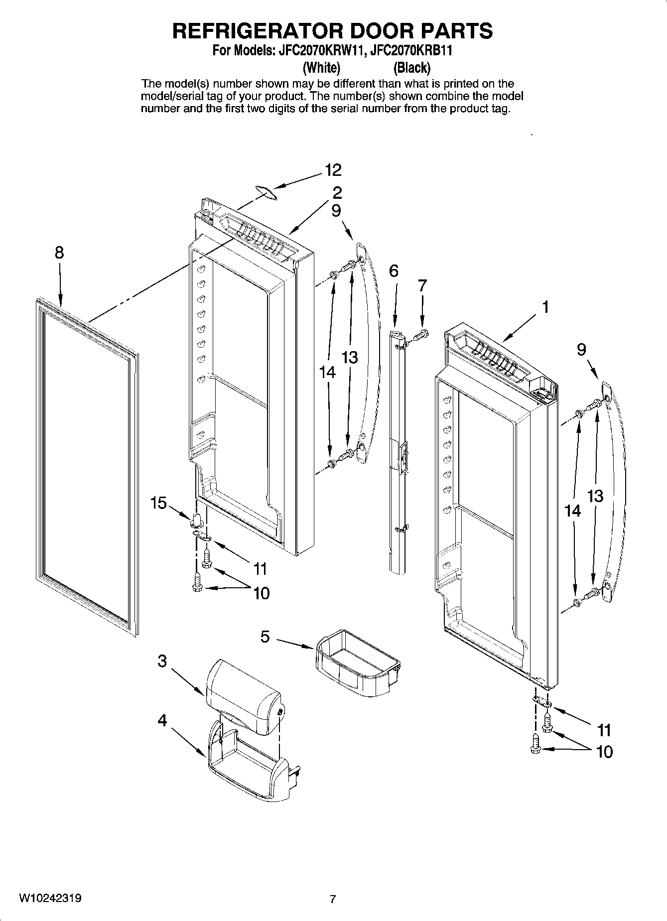 04 - REFRIGERATOR DOOR PARTS