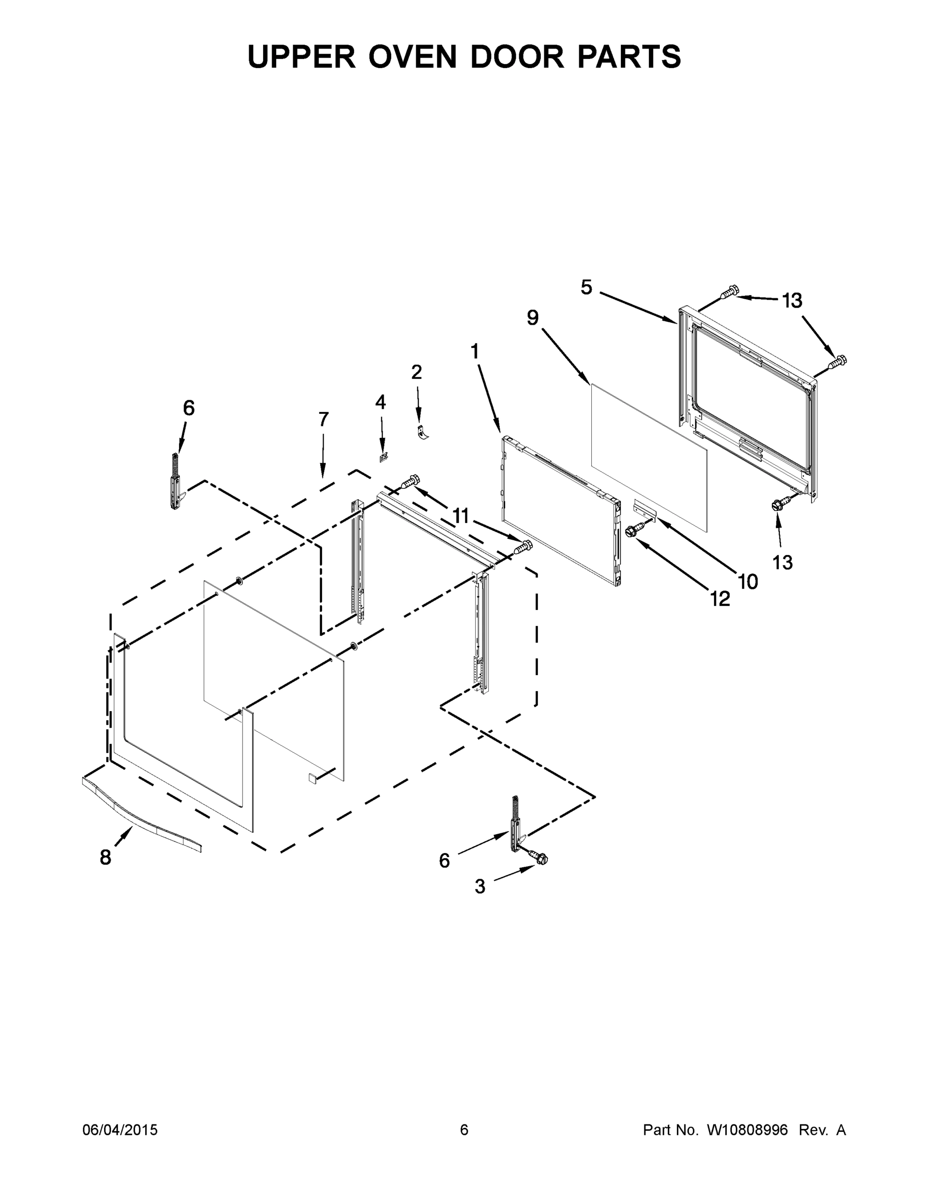 04 - UPPER OVEN DOOR PARTS