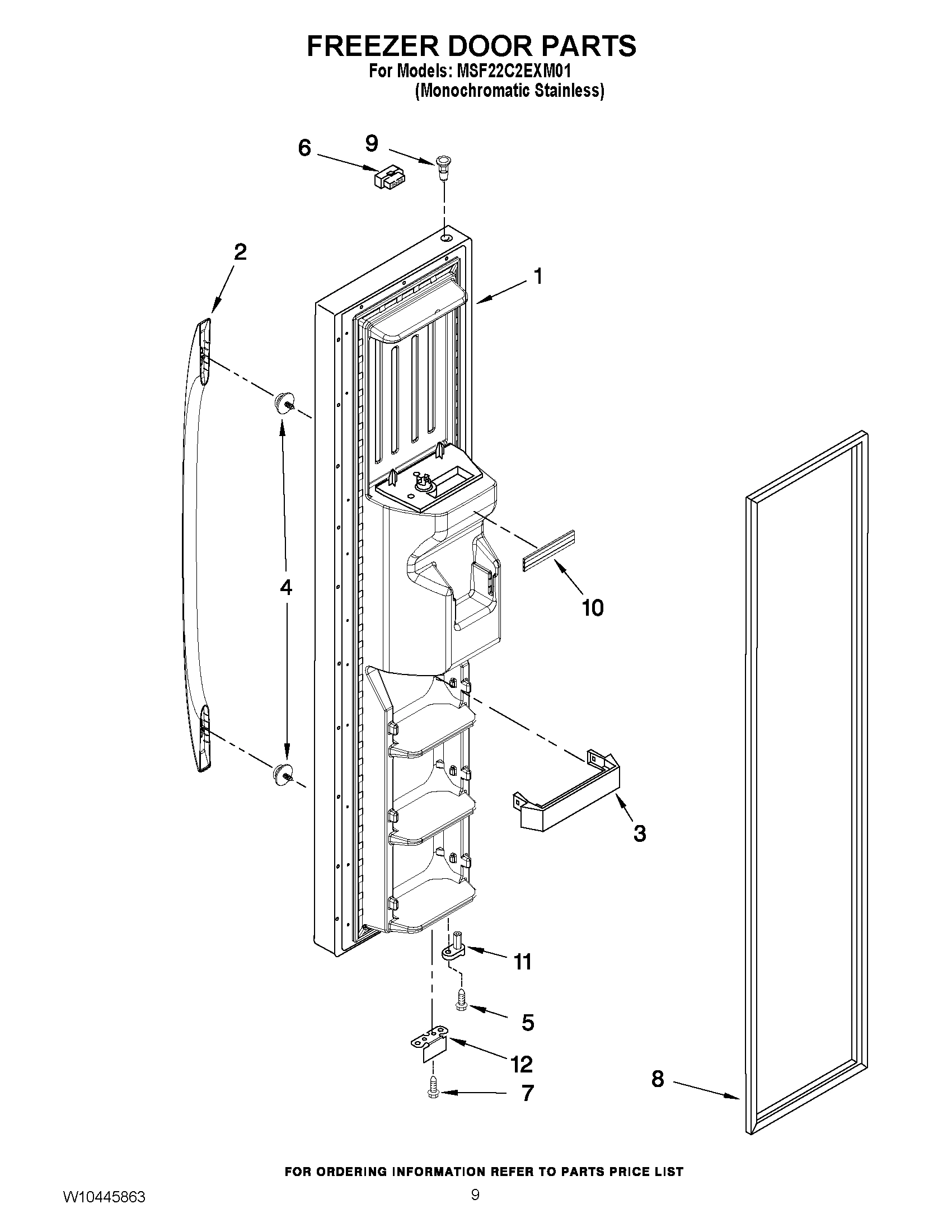 07 - FREEZER DOOR PARTS
