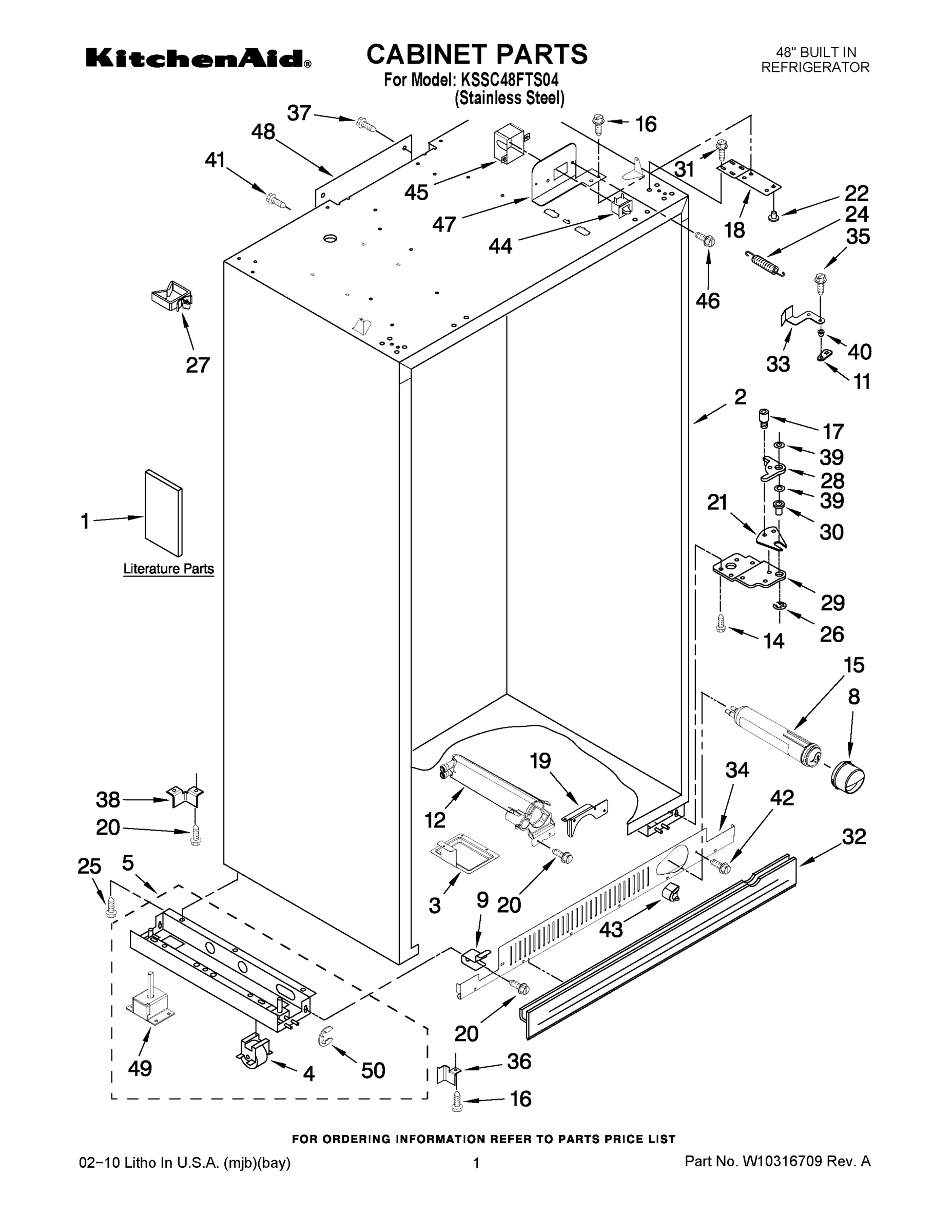 01 - CABINET PARTS