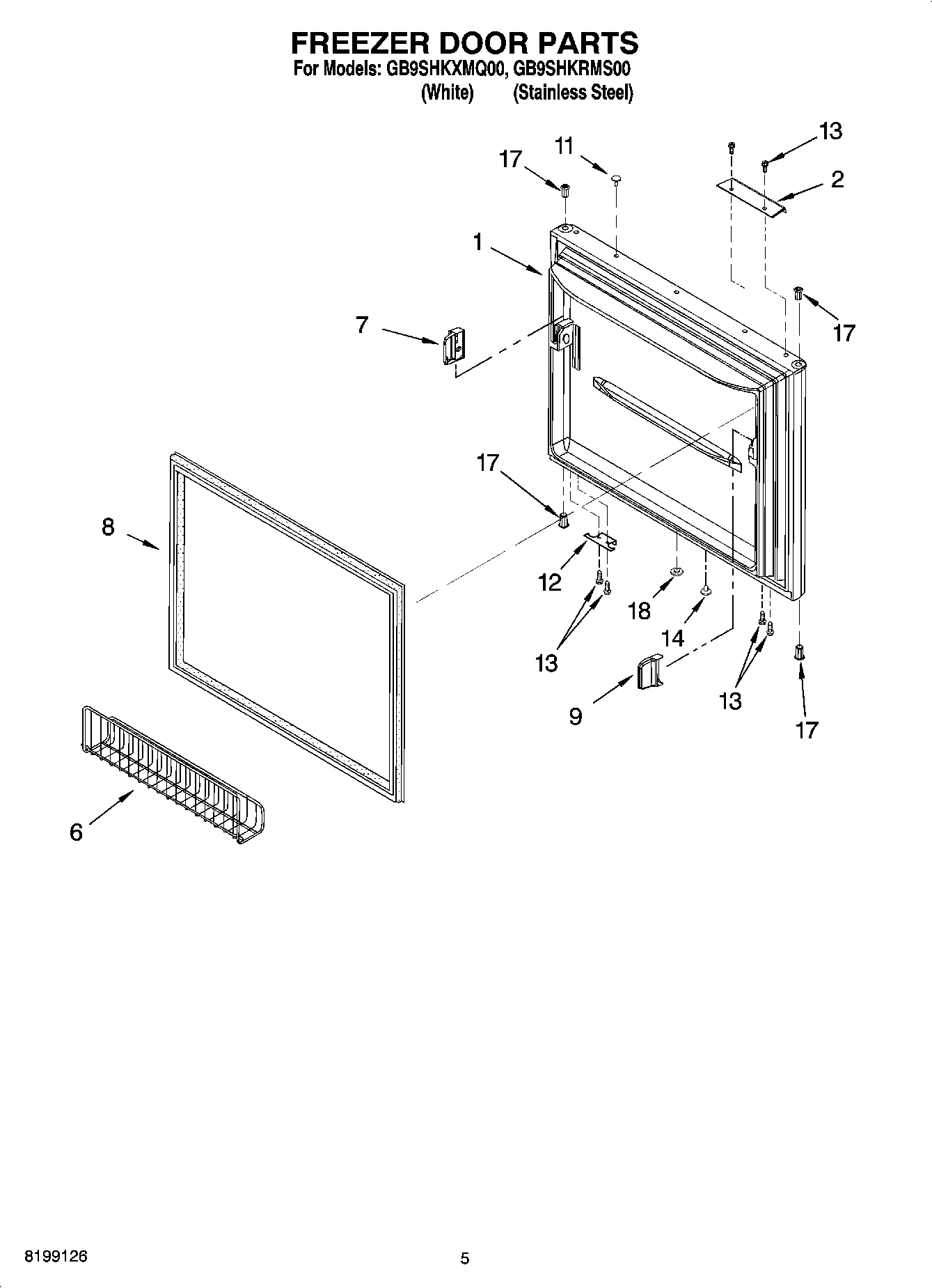 03 - FREEZER DOOR PARTS