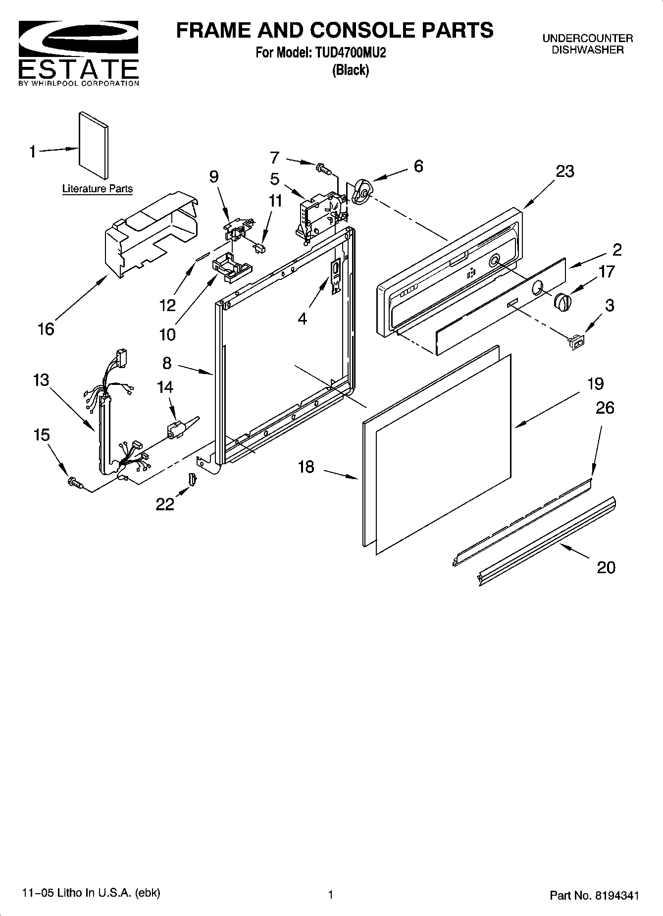 01 - FRAME AND CONSOLE PARTS