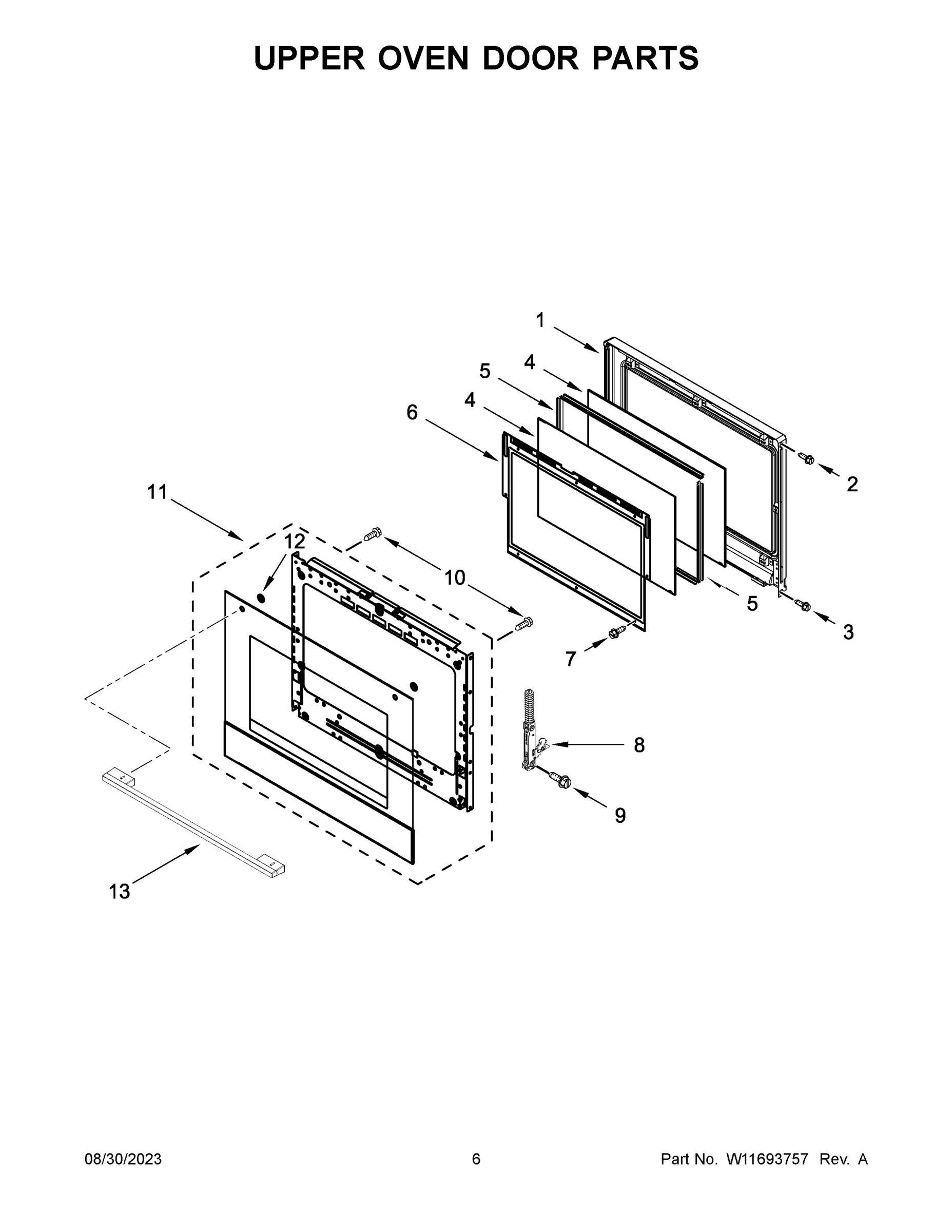 04 - UPPER OVEN DOOR PARTS