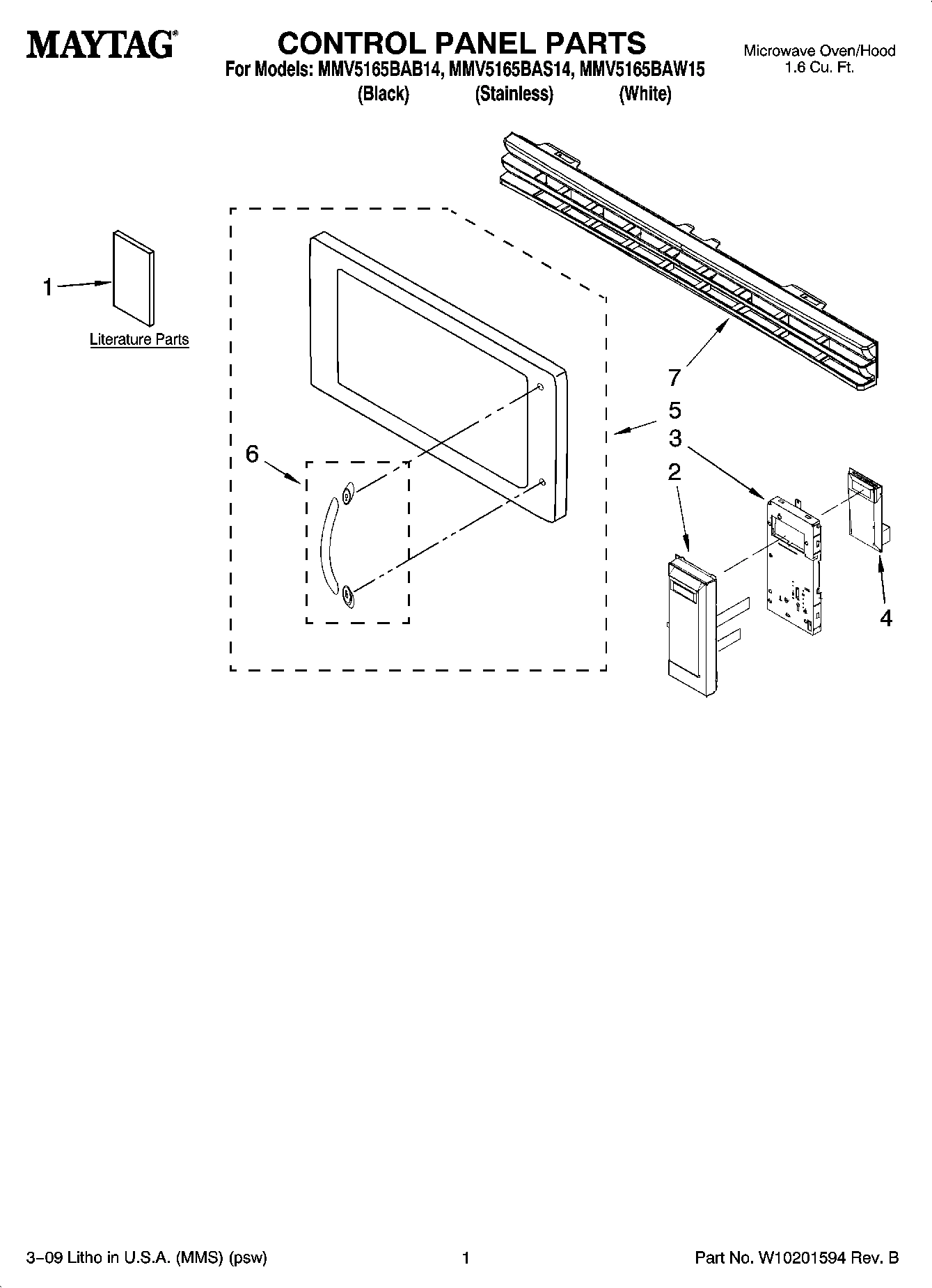 01 - CONTROL PANEL PARTS