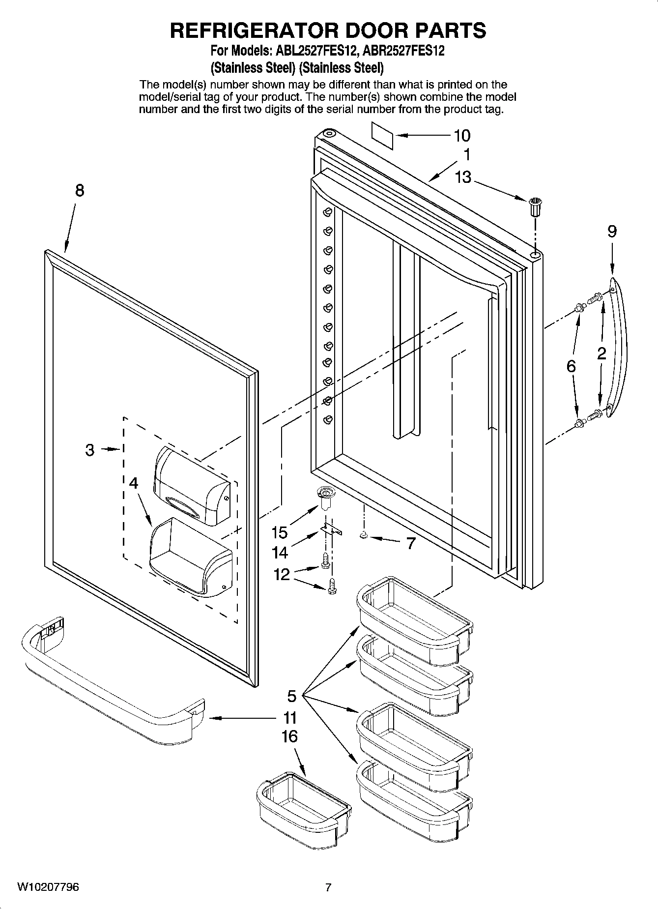 05 - REFRIGERATOR DOOR PARTS