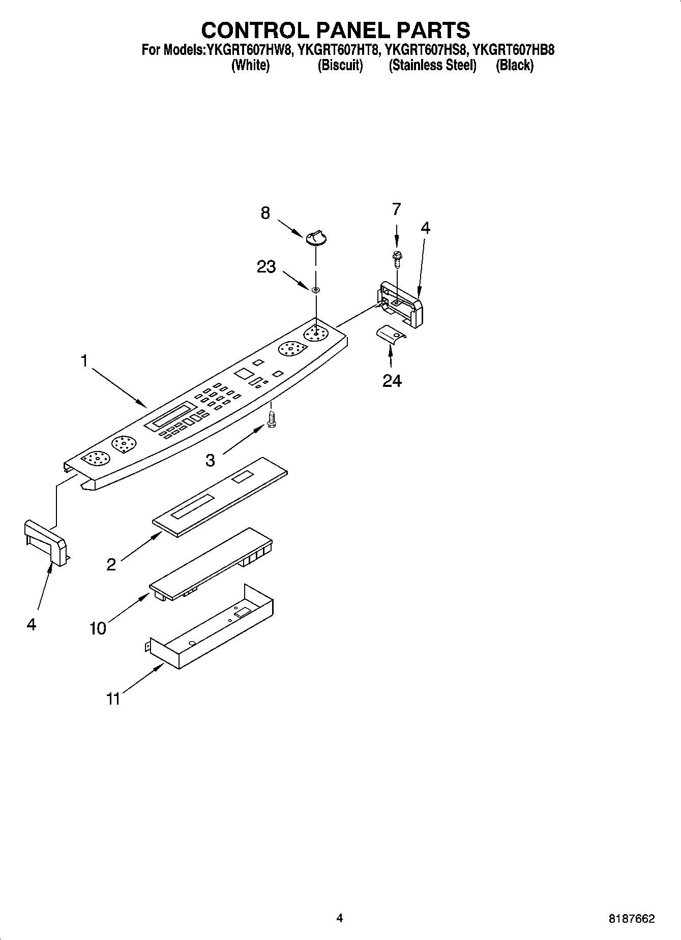 03 - CONTROL PANEL PARTS