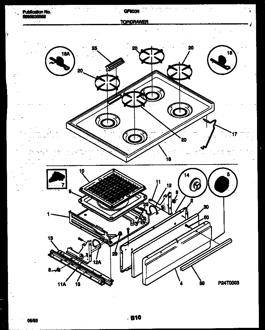 05 - COOKTOP AND BROILER DRAWER PARTS
