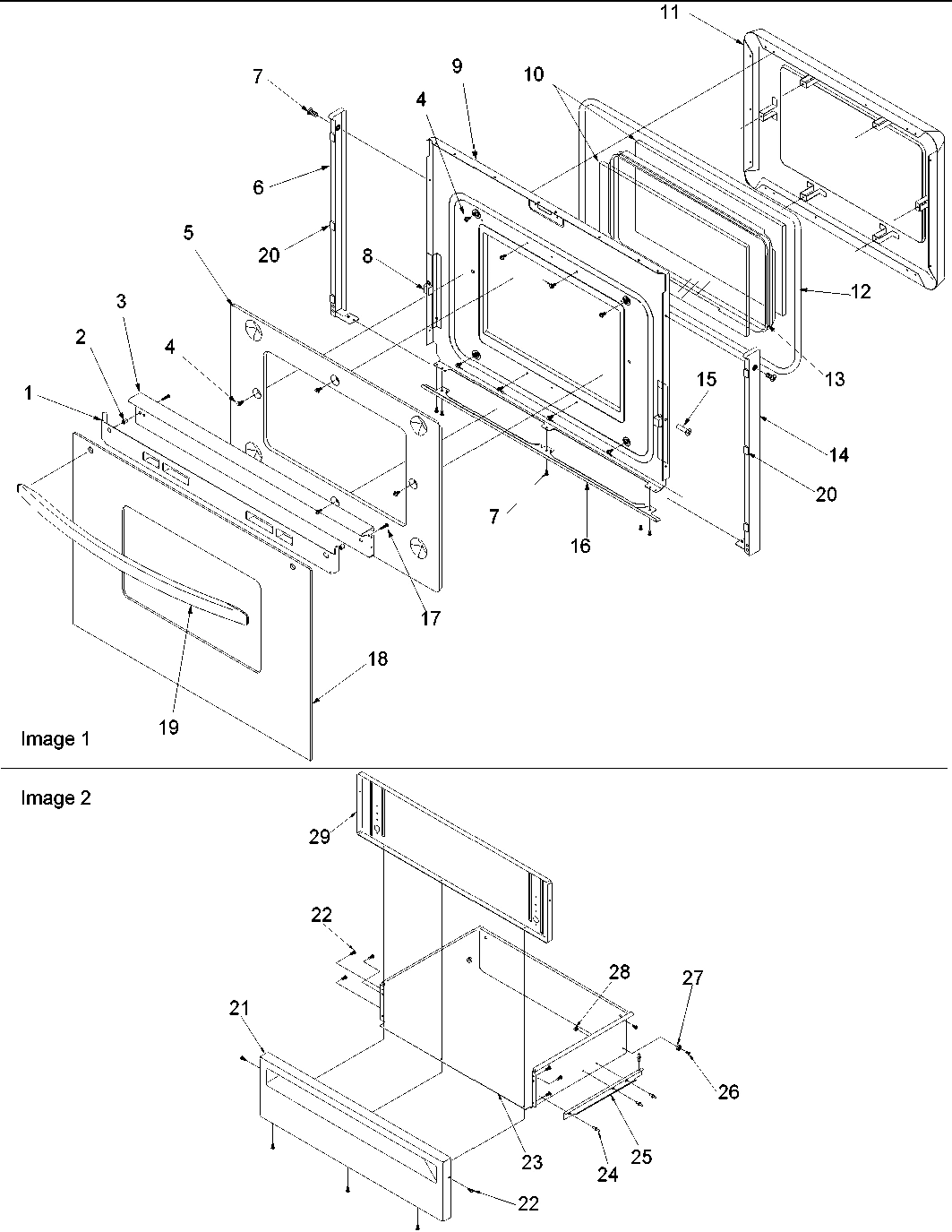 04 - Oven Door and Storage Drawer