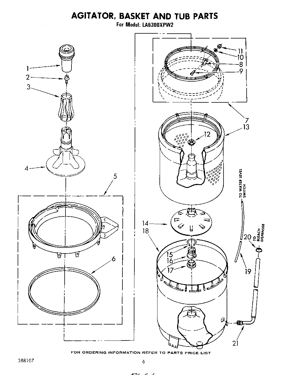 04 - AGITATOR, BASKET AND TUB