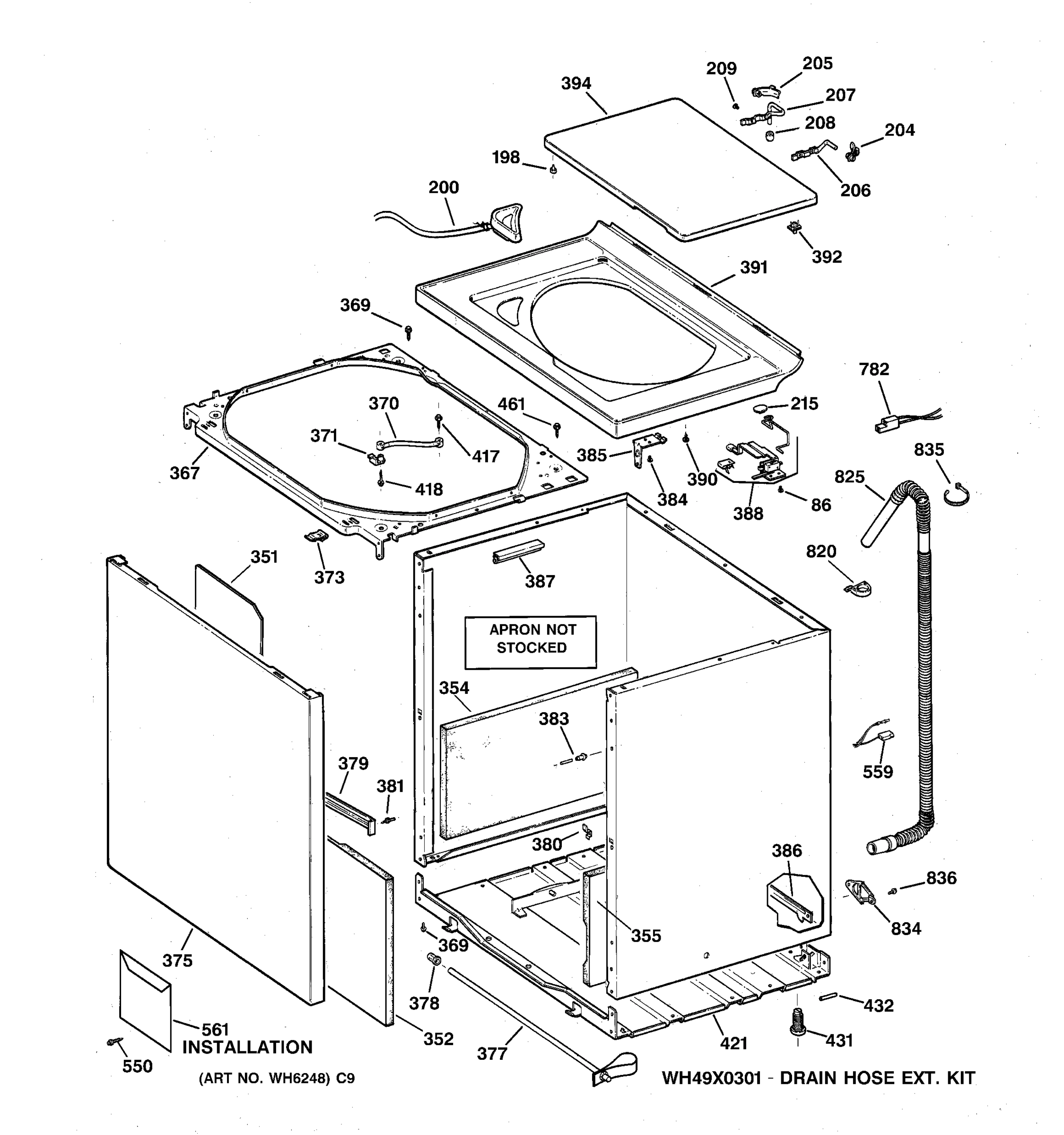CABINET, COVER & FRONT PANEL