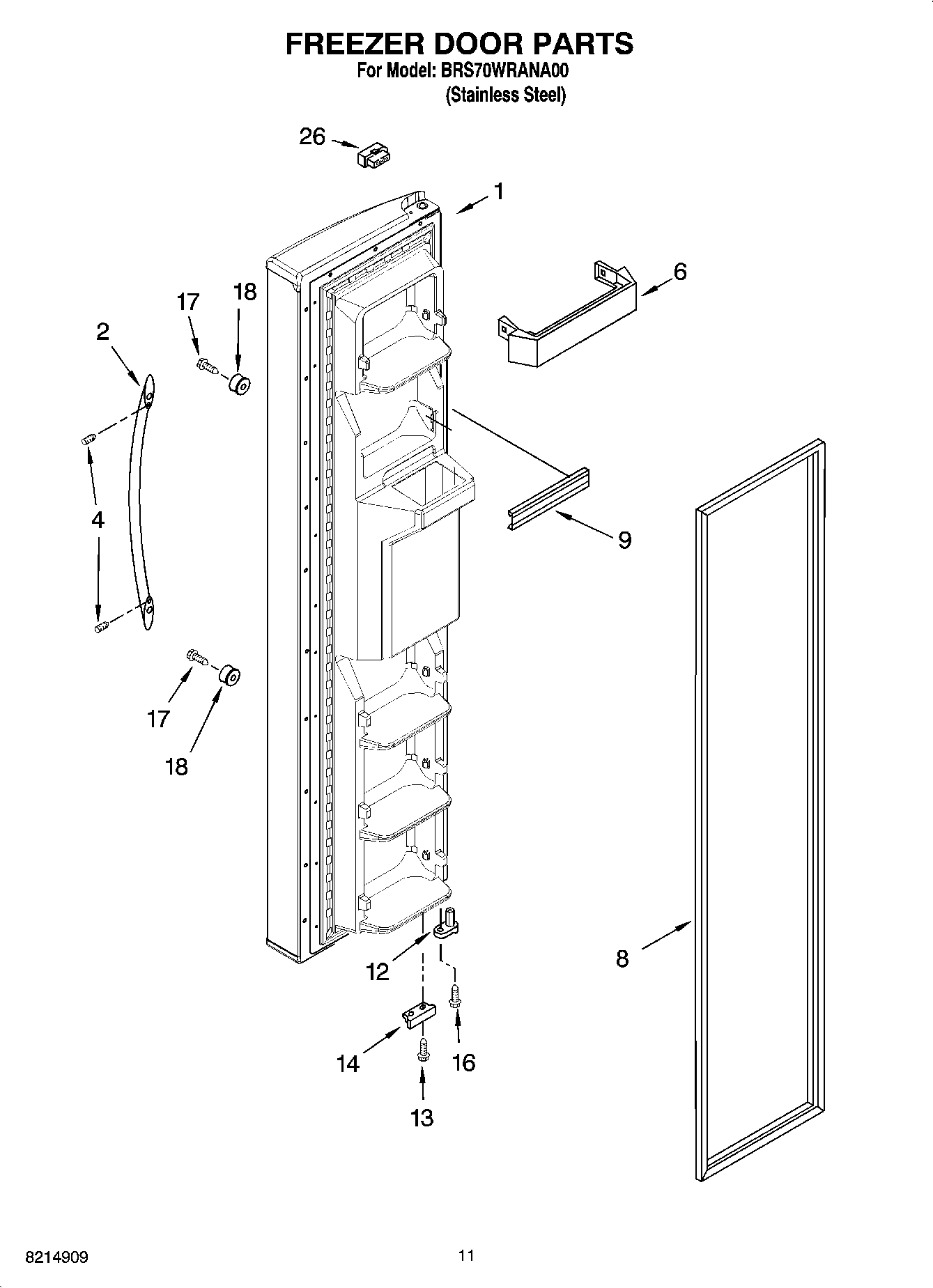 07 - FREEZER DOOR PARTS