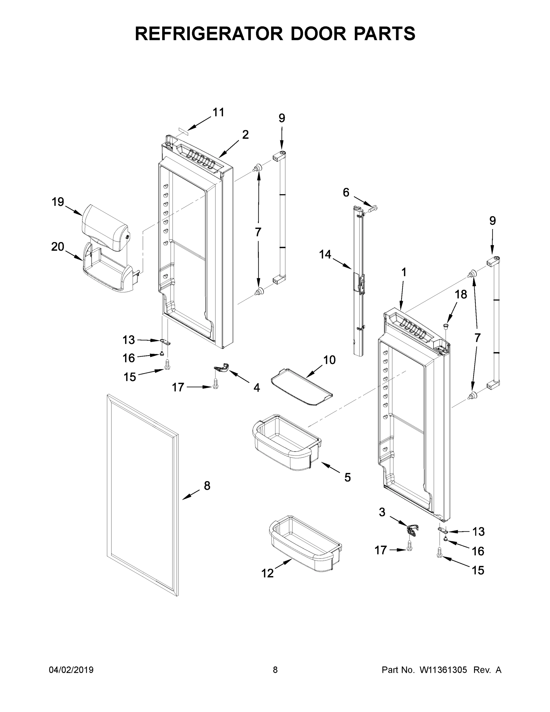 05 - REFRIGERATOR DOOR PARTS