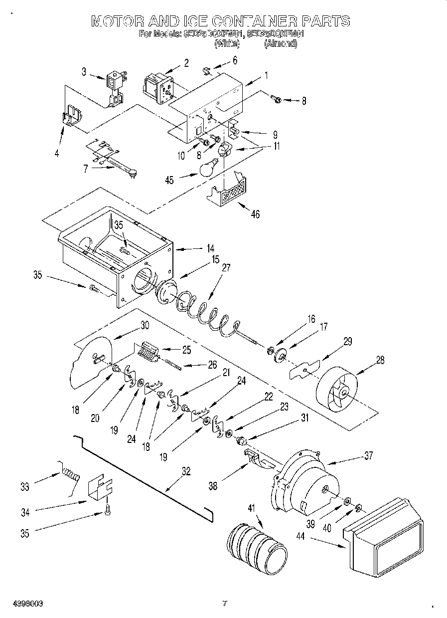 05 - MOTOR AND ICE CONTAINER