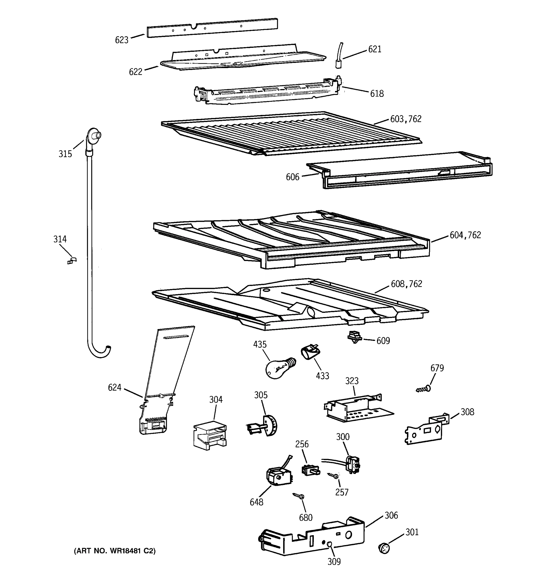 COMPARTMENT SEPARATOR PARTS
