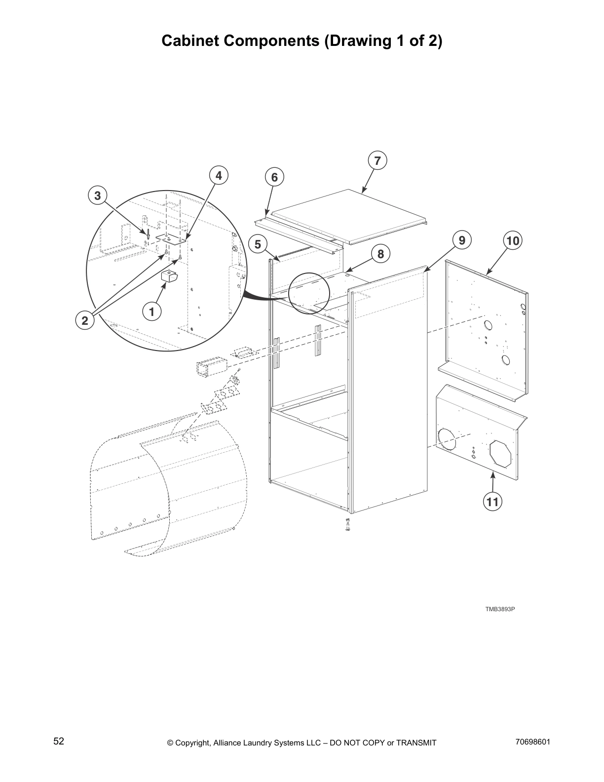 Cabinet Components (Drawing 1 of 2)