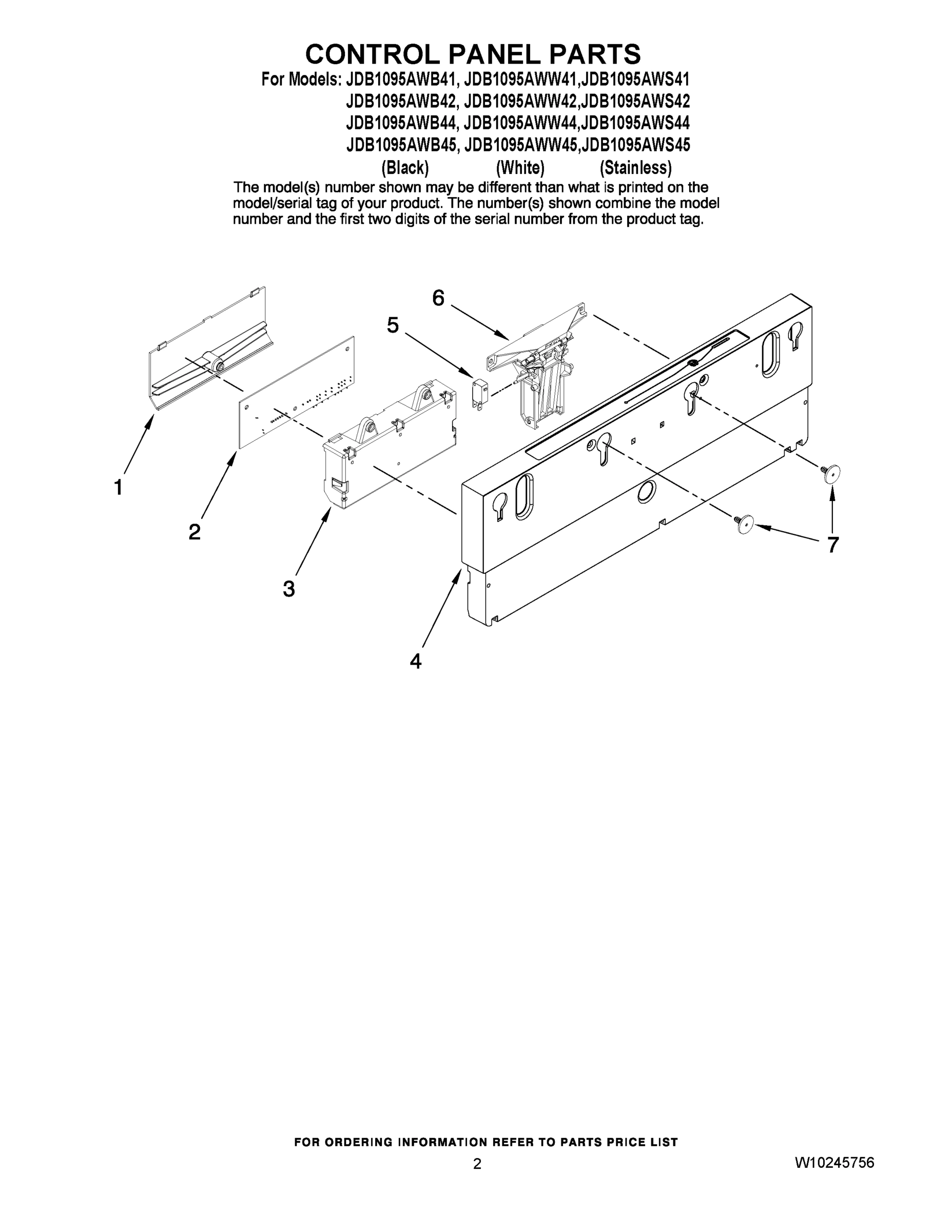 02 - CONTROL PANEL PARTS