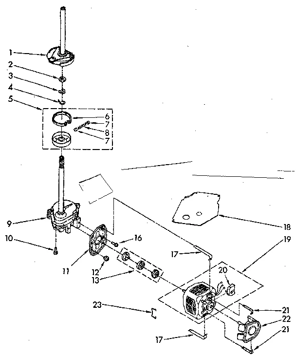 BRAKE, CLUTCH, GEARCASE, MOTOR AND PUMP PARTS