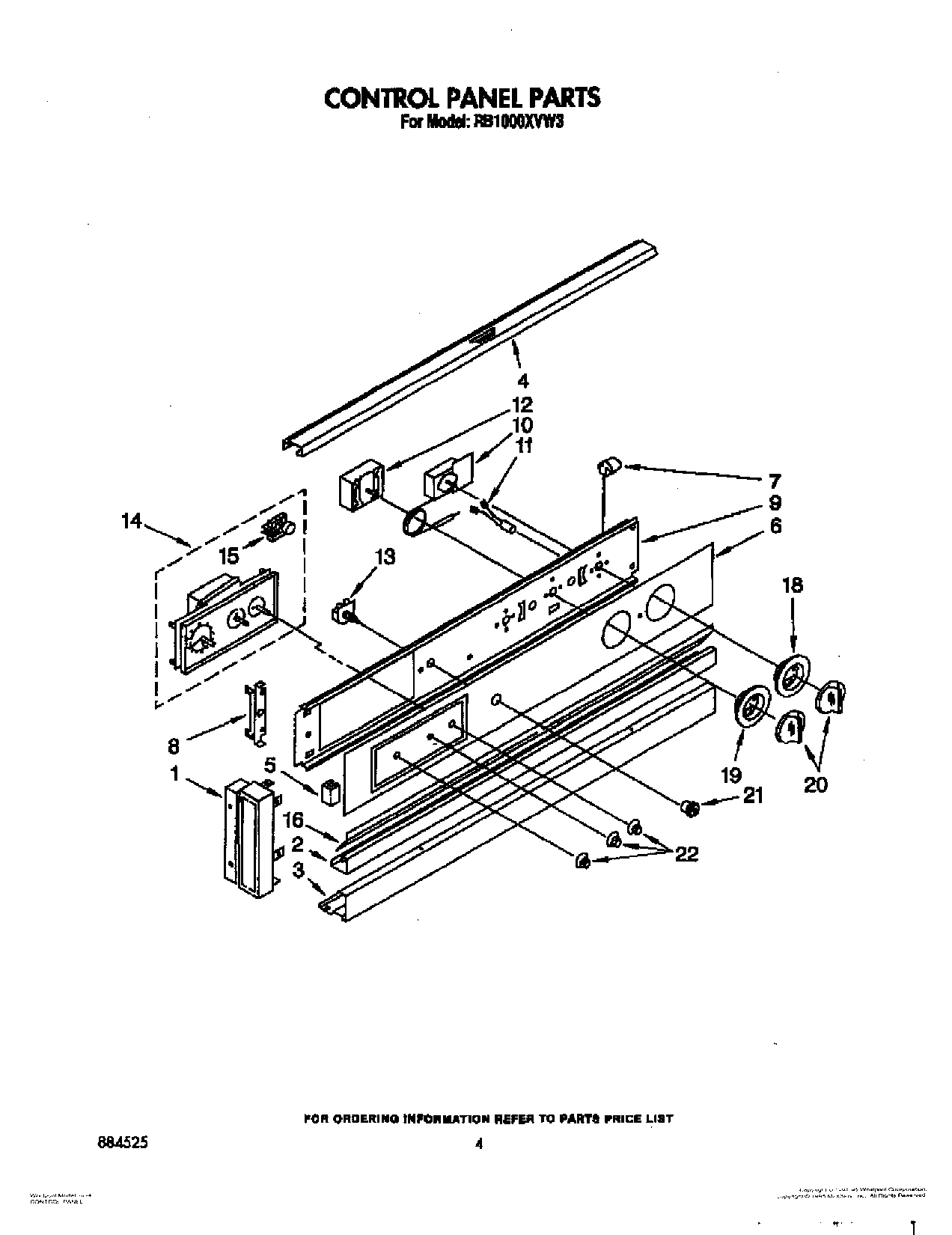 03 - CONTROL PANEL, LIT/OPTIONAL