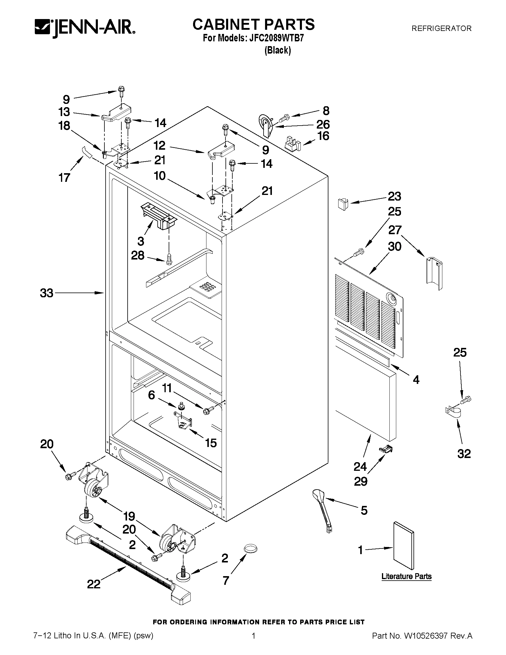 01 - CABINET PARTS