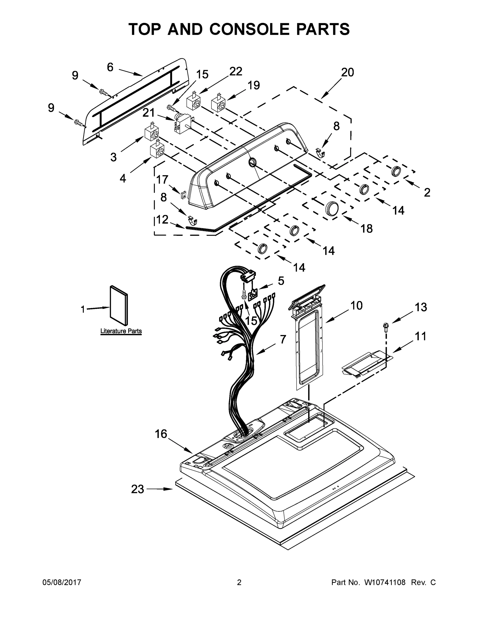 02 - TOP AND CONSOLE PARTS