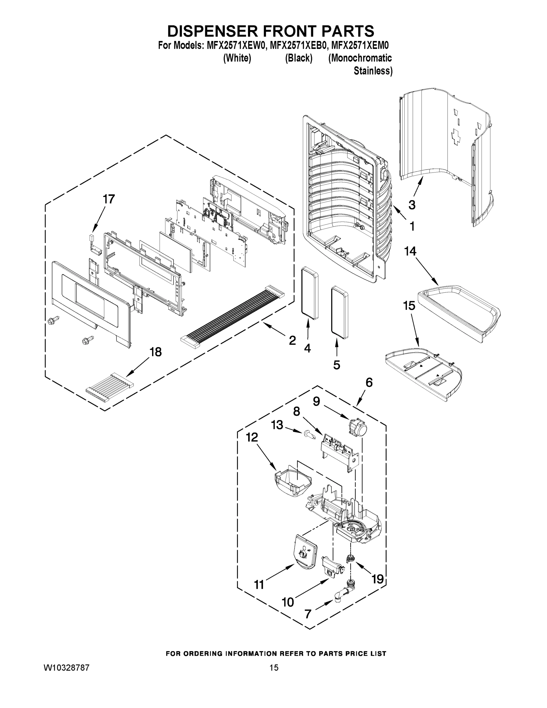 08 - DISPENSER FRONT PARTS