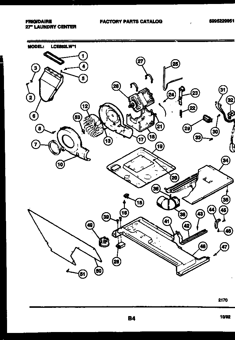 03 - MOTOR, BLOWER AND CABINET PARTS
