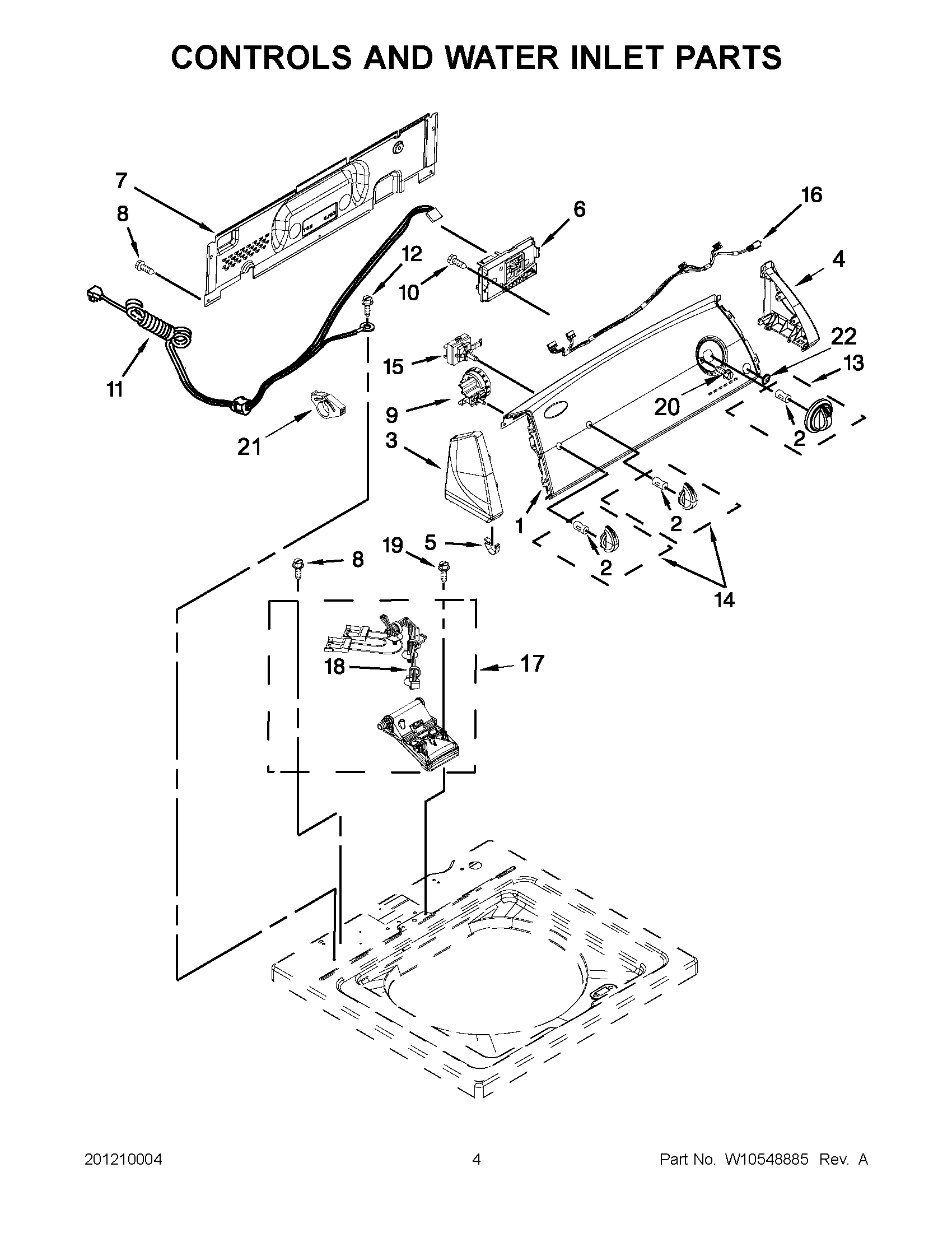02 - CONTROLS AND WATER INLET PARTS