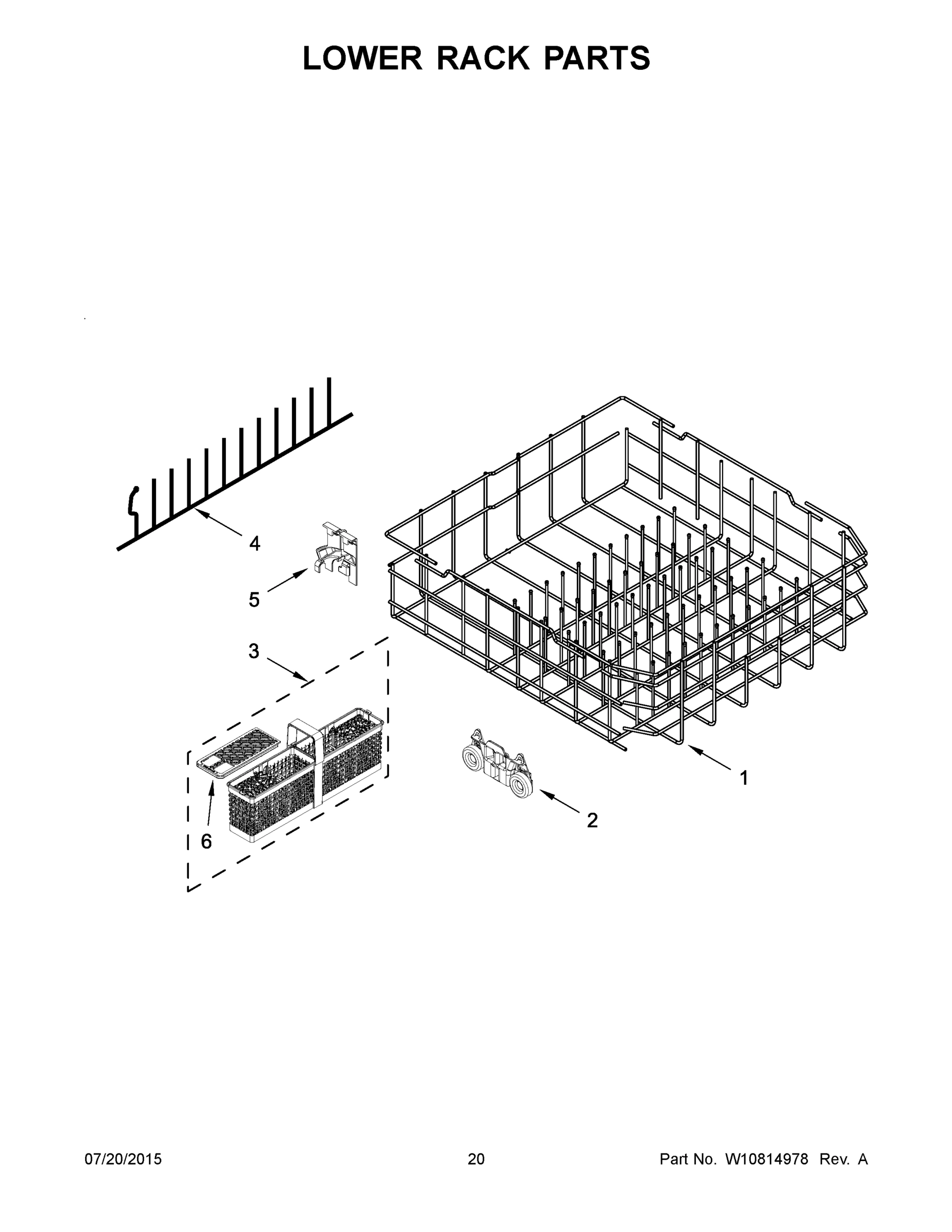 11 - LOWER RACK PARTS