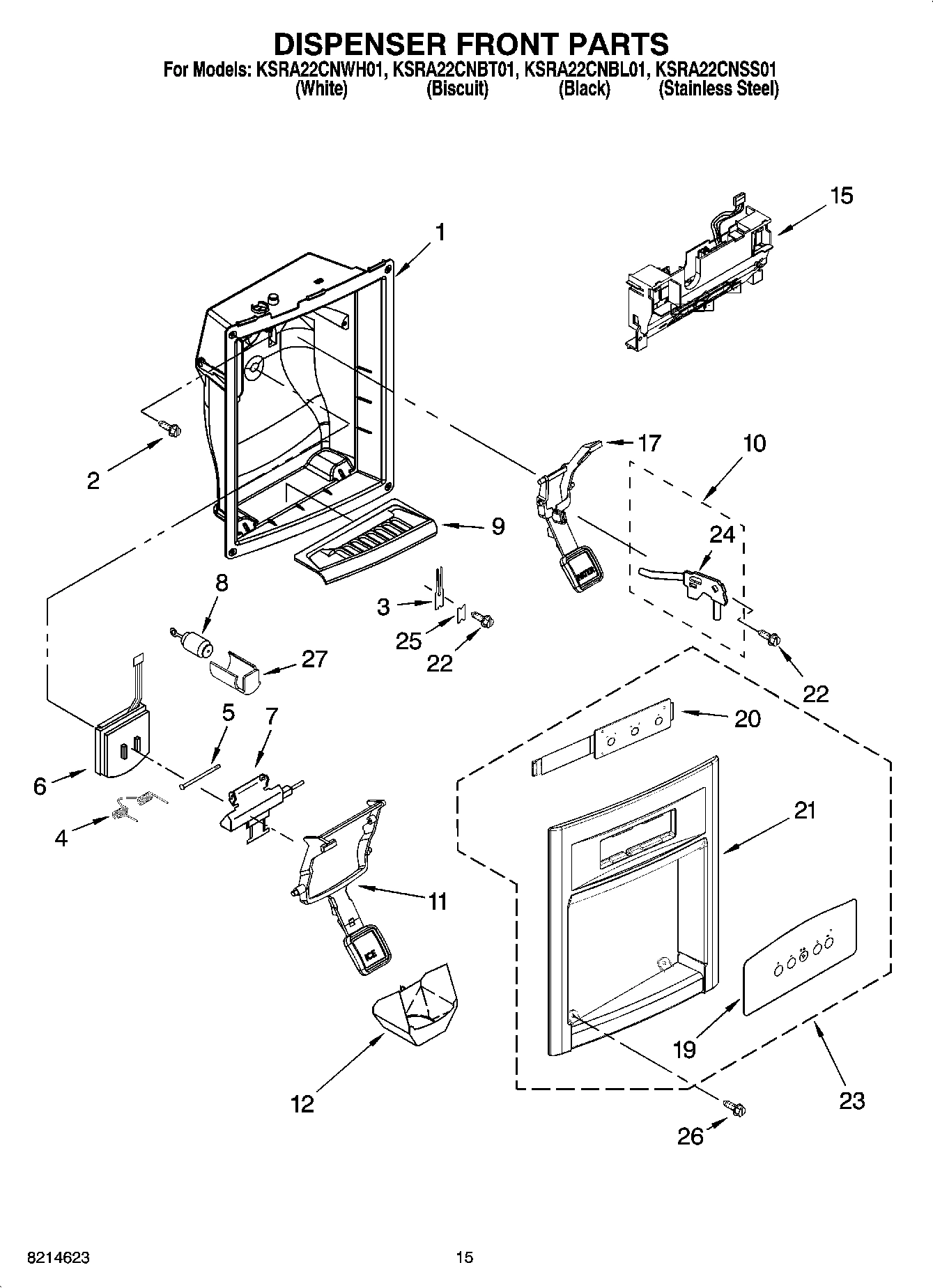 09 - DISPENSER FRONT PARTS