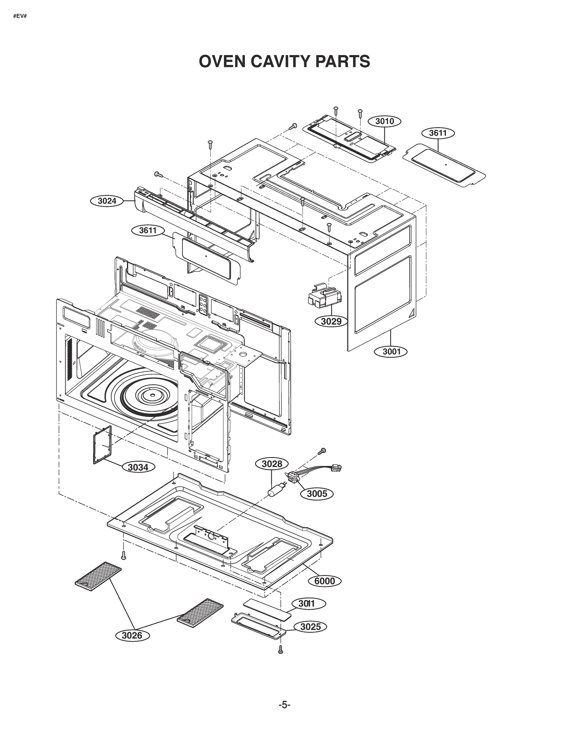 OVEN CAVITY PARTS
