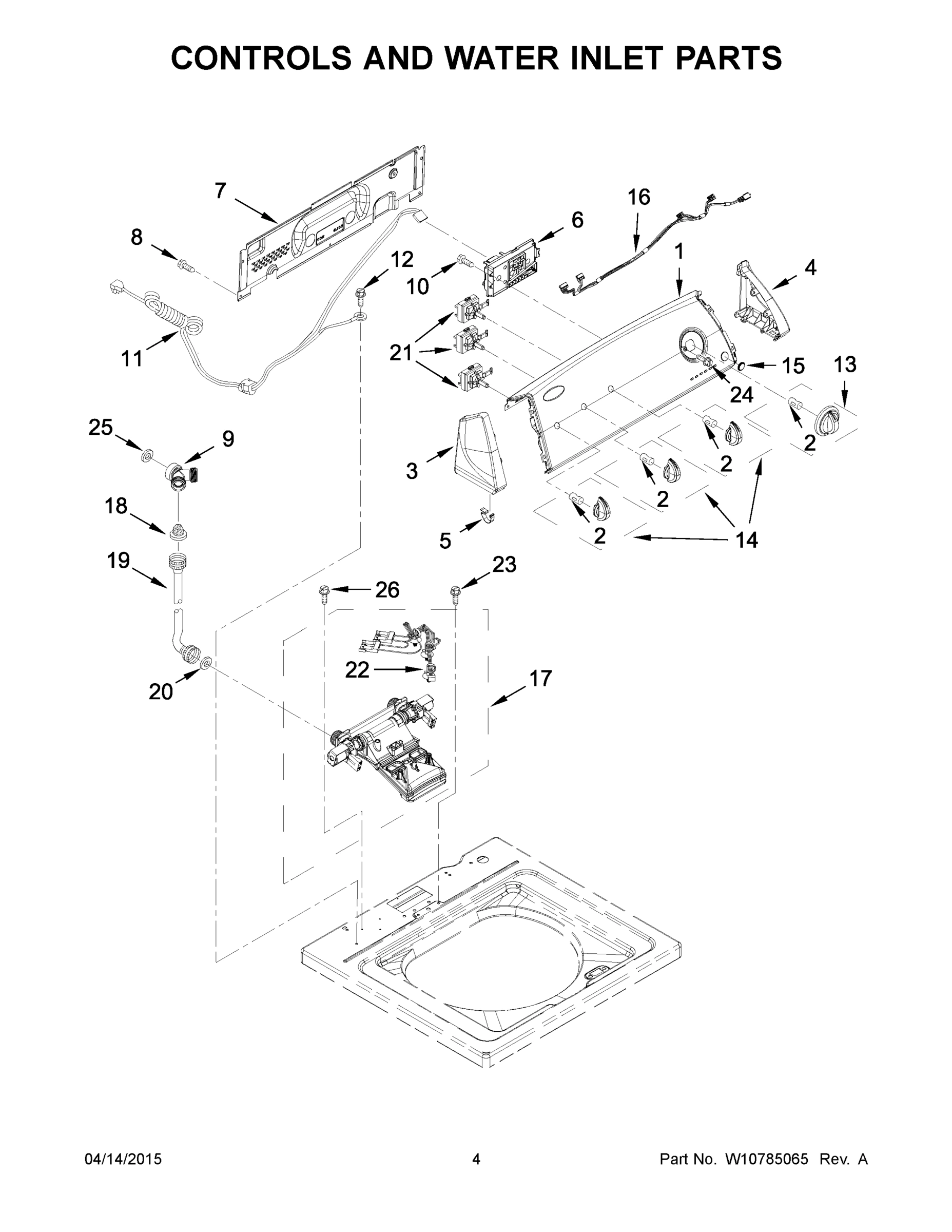 03 - CONTROLS AND WATER INLET PARTS