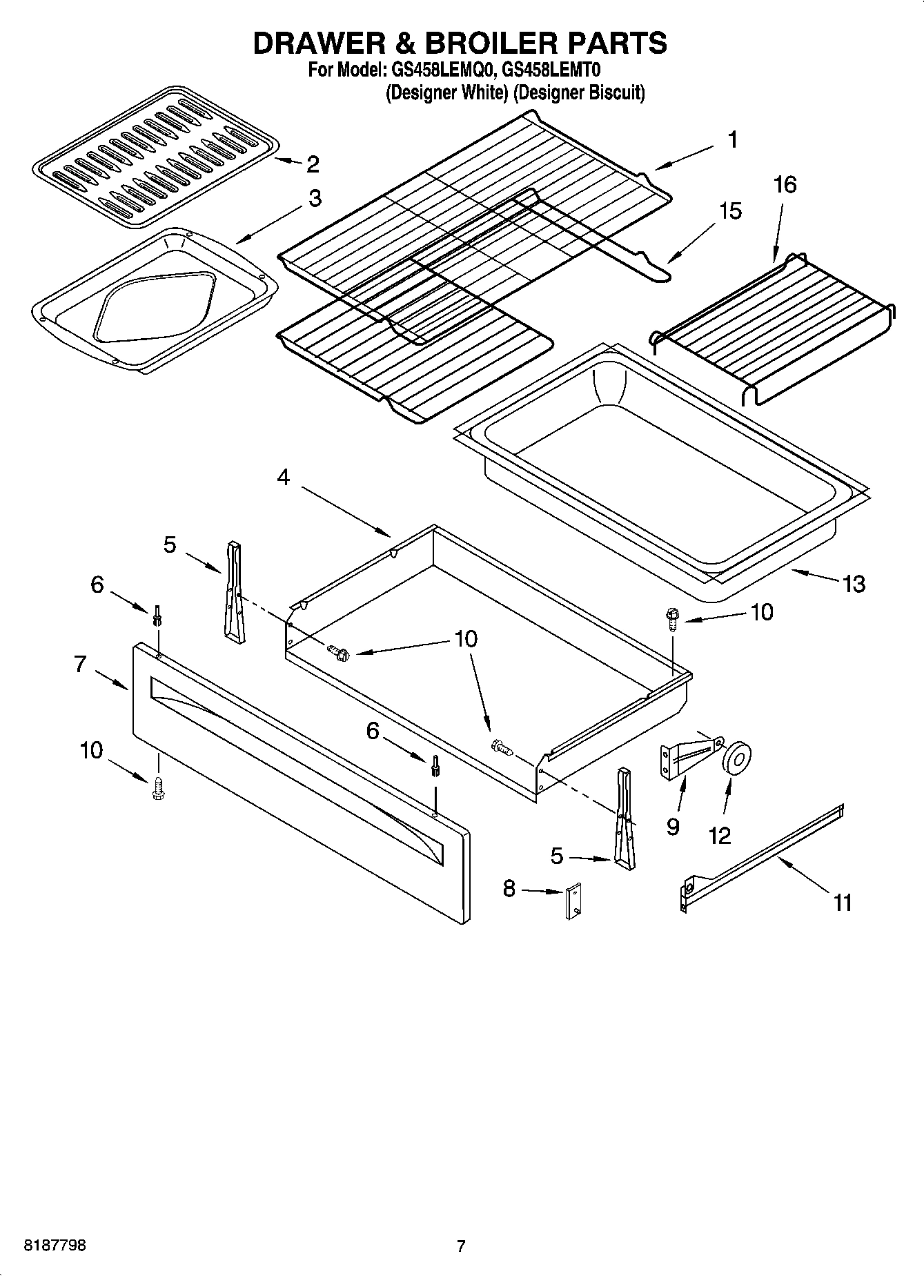 05 - DRAWER & BROILER PARTS