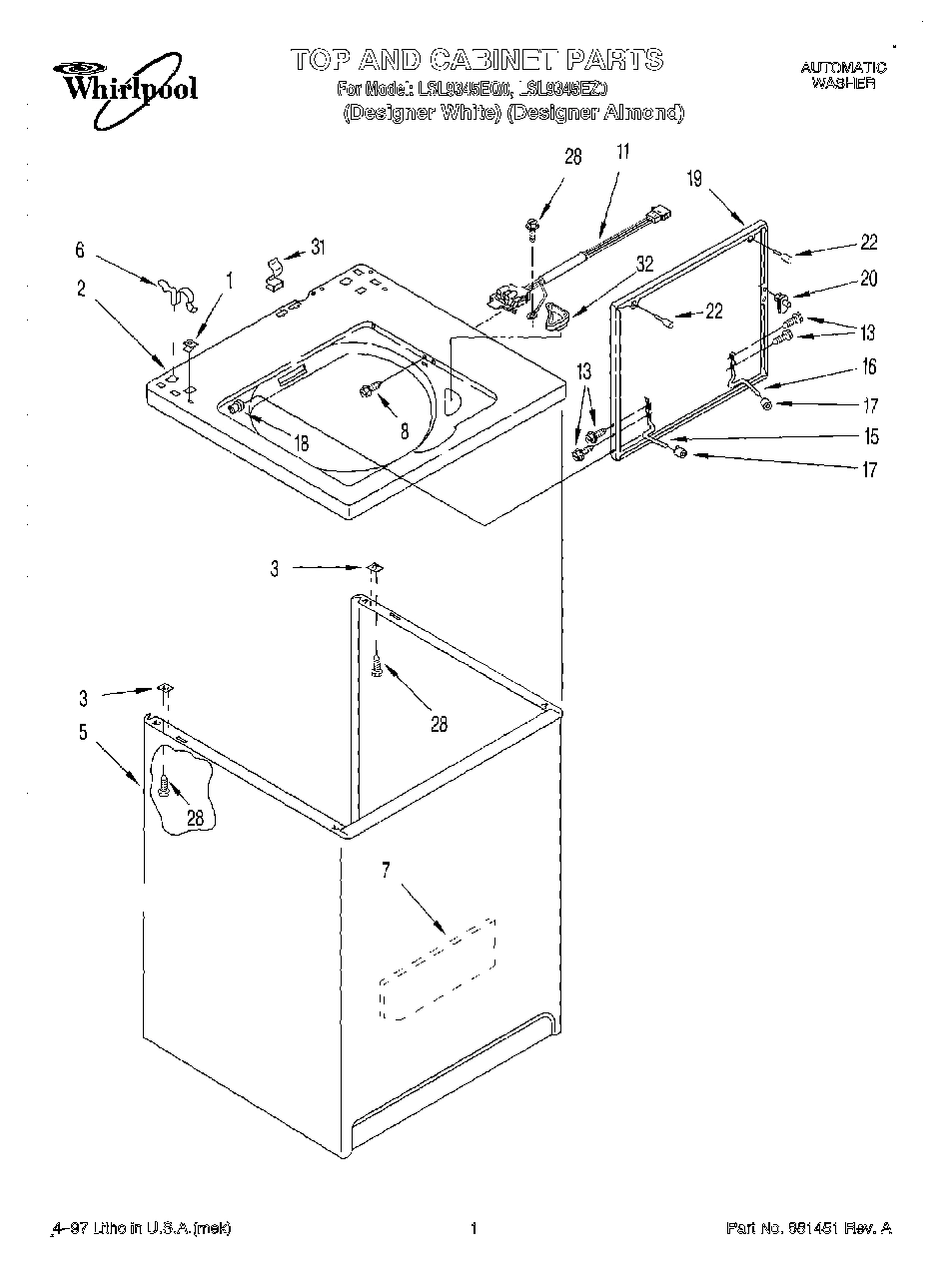 01 - TOP AND CABINET