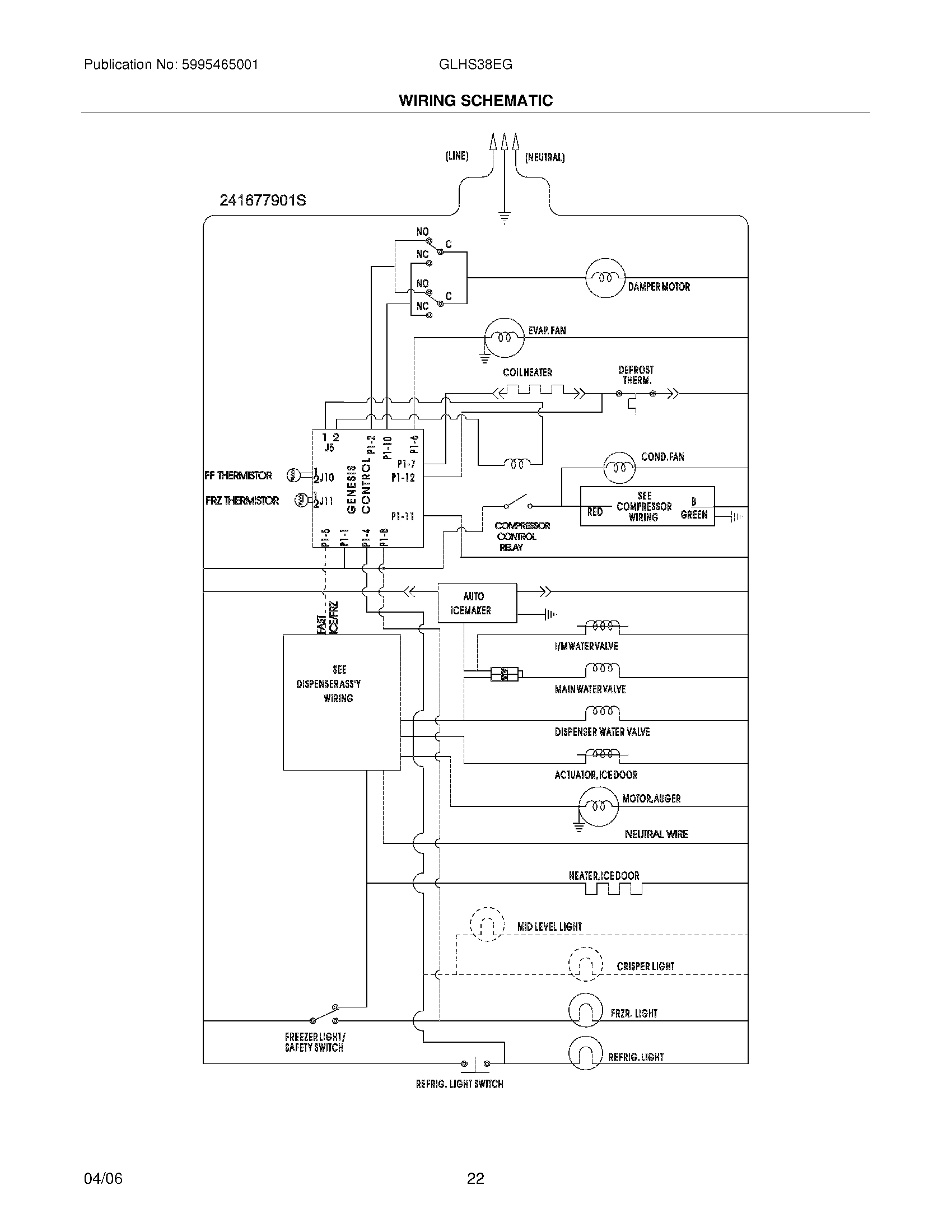 22 - WIRING SCHEMATIC