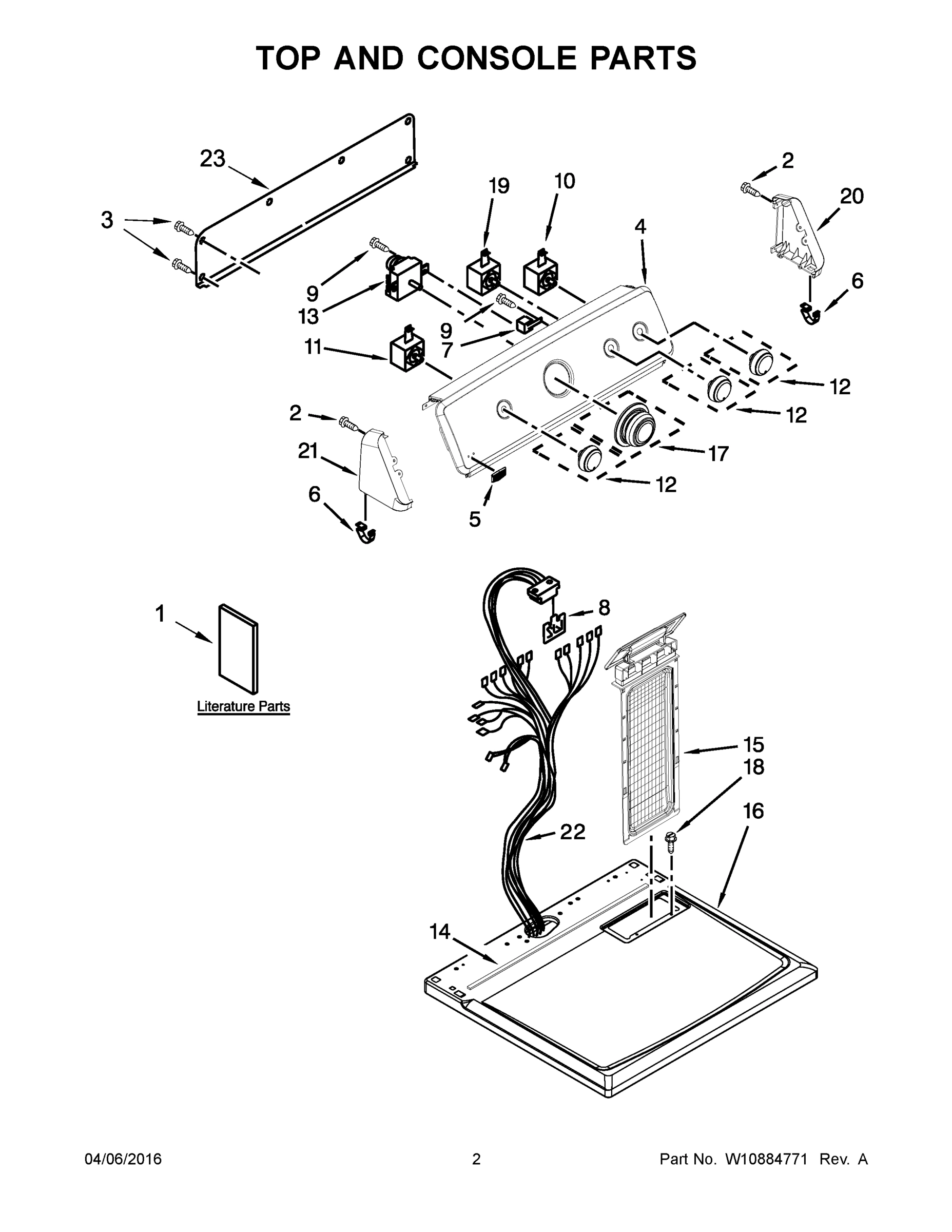 02 - TOP AND CONSOLE PARTS