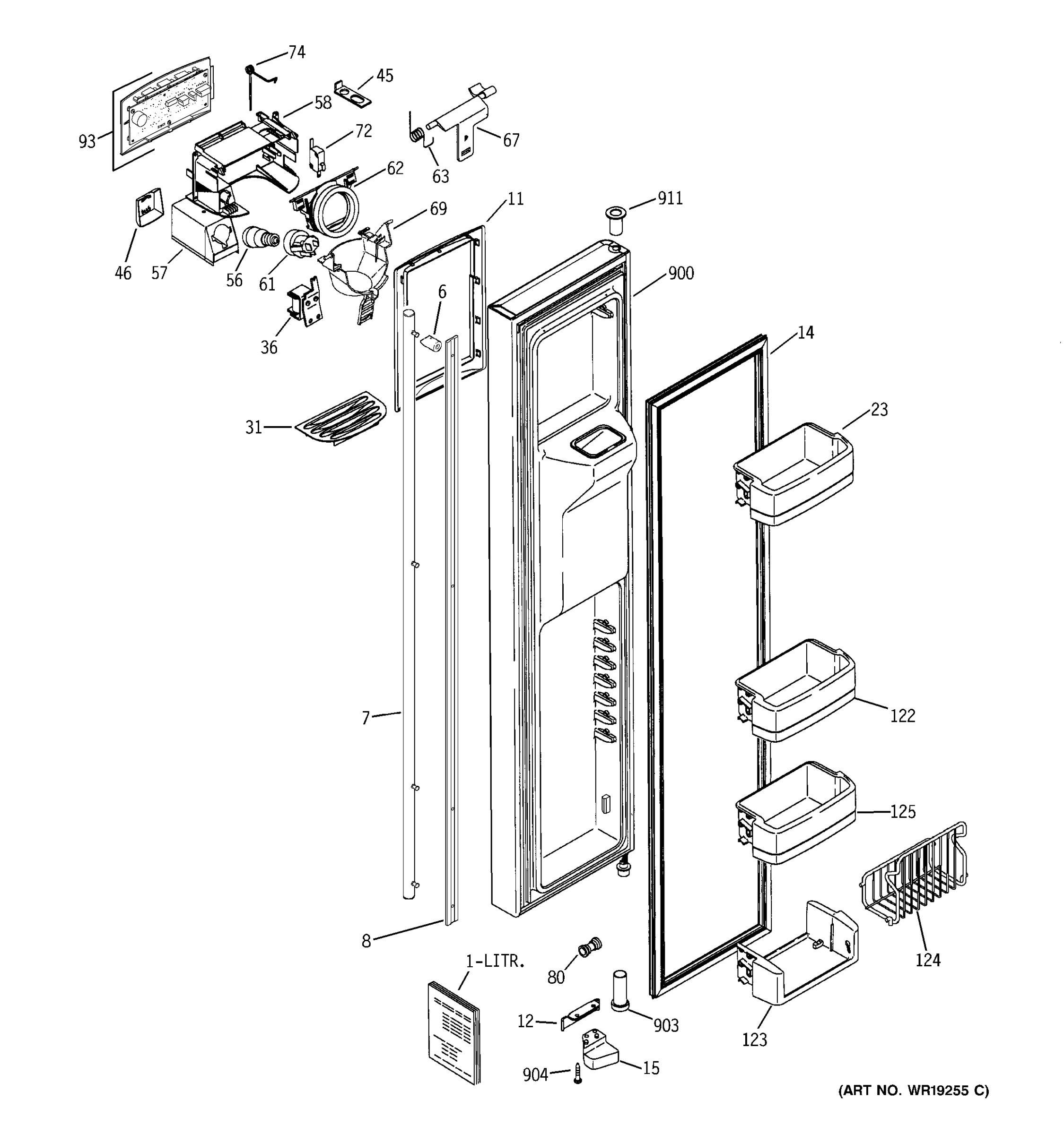 FREEZER DOOR