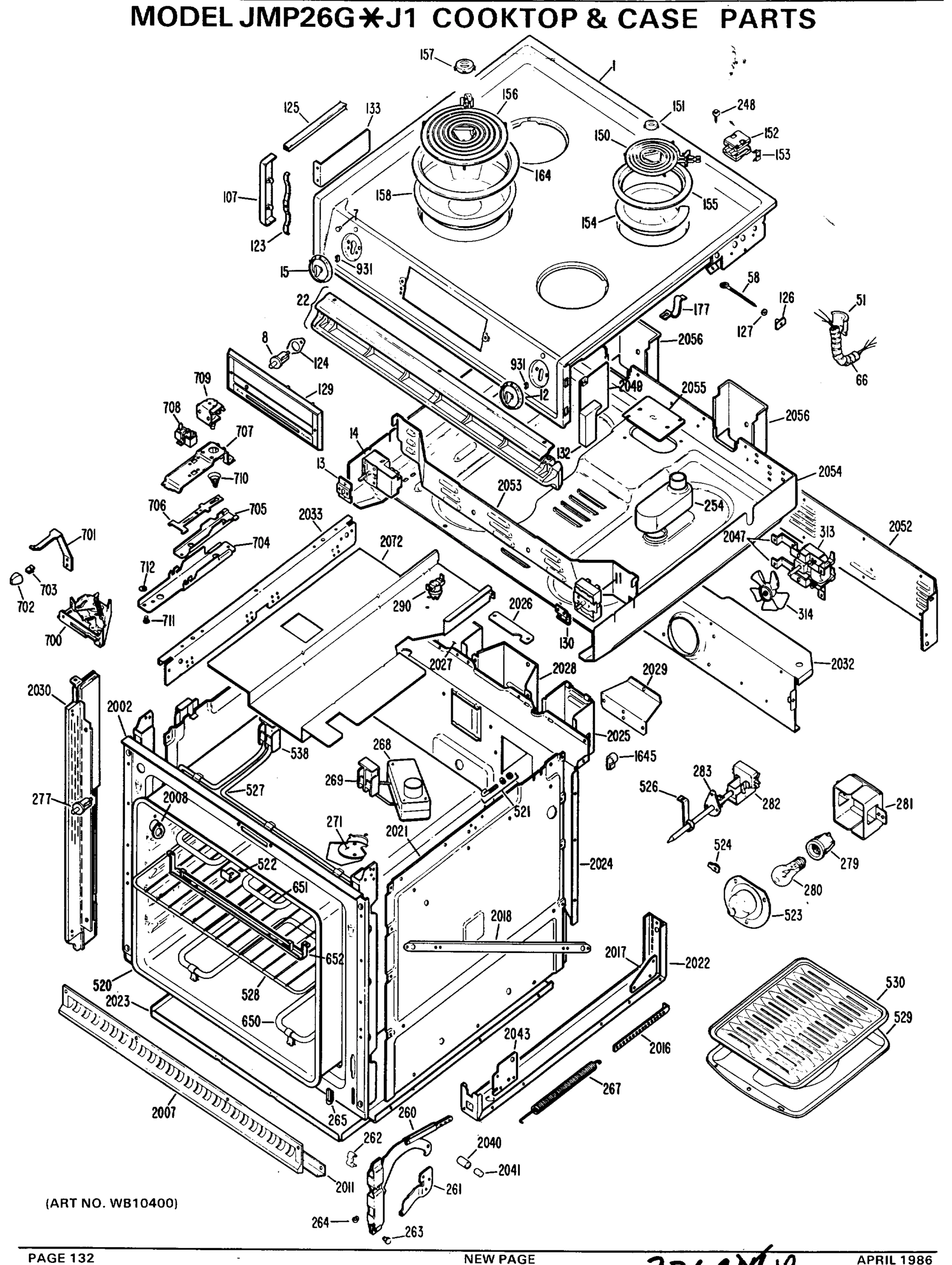 COOKTOP & CASE PARTS