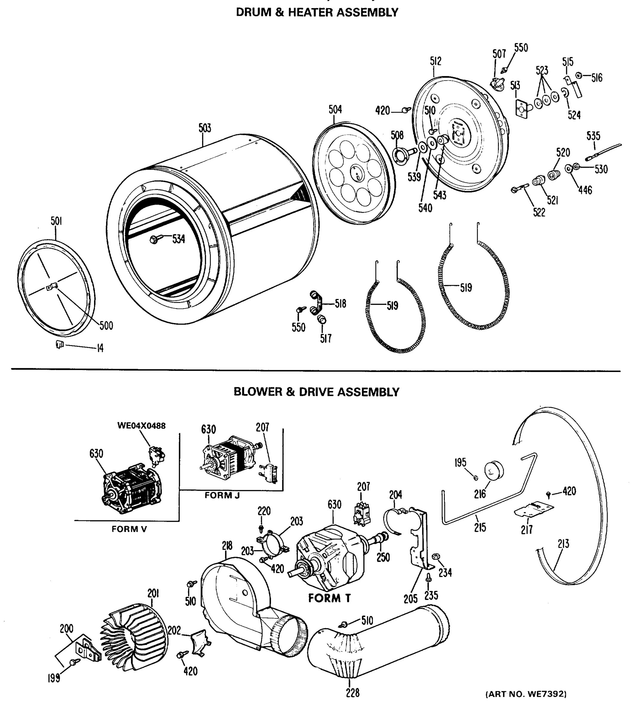 DRUM & HEATER ASSEMBLY