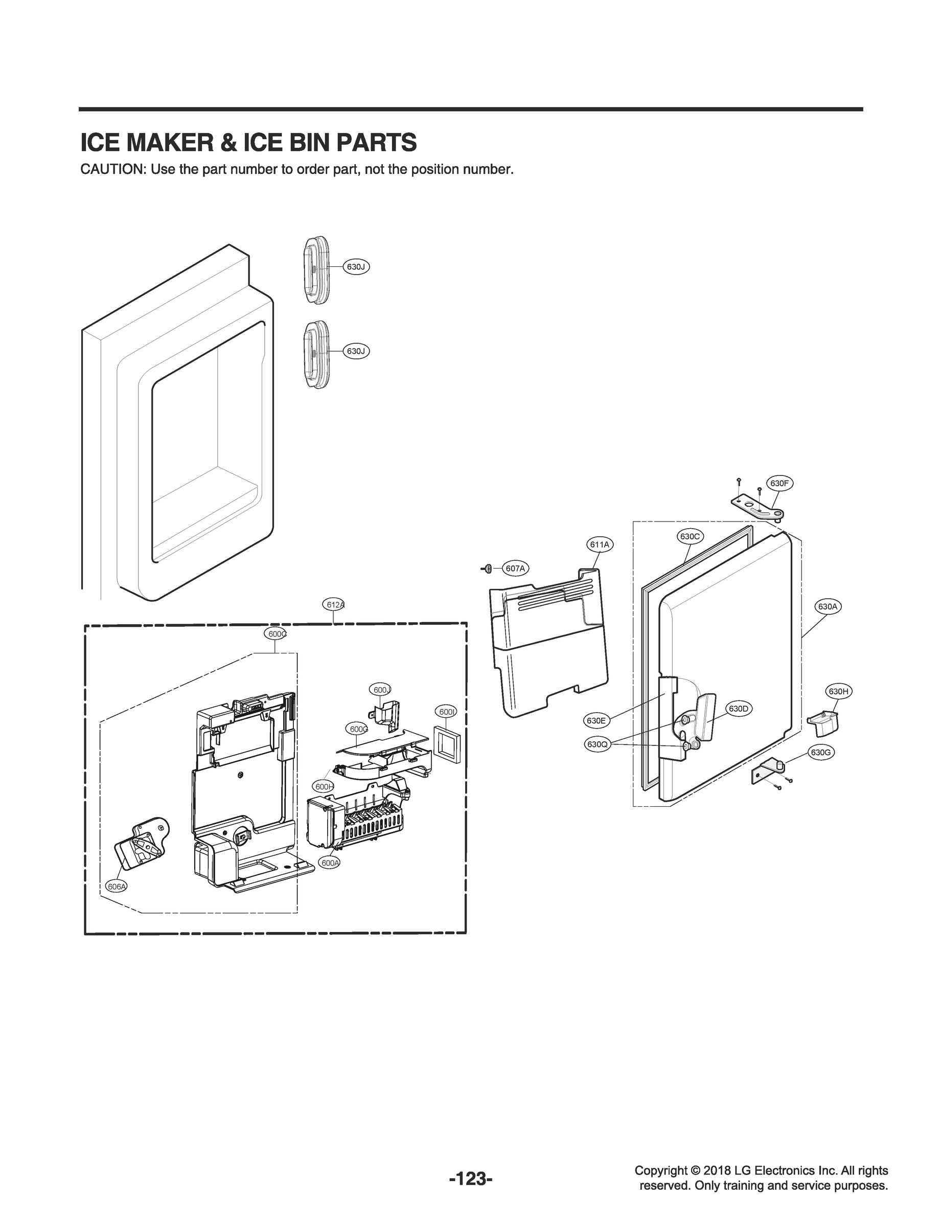 ICE MAKER & ICE BIN PARTS