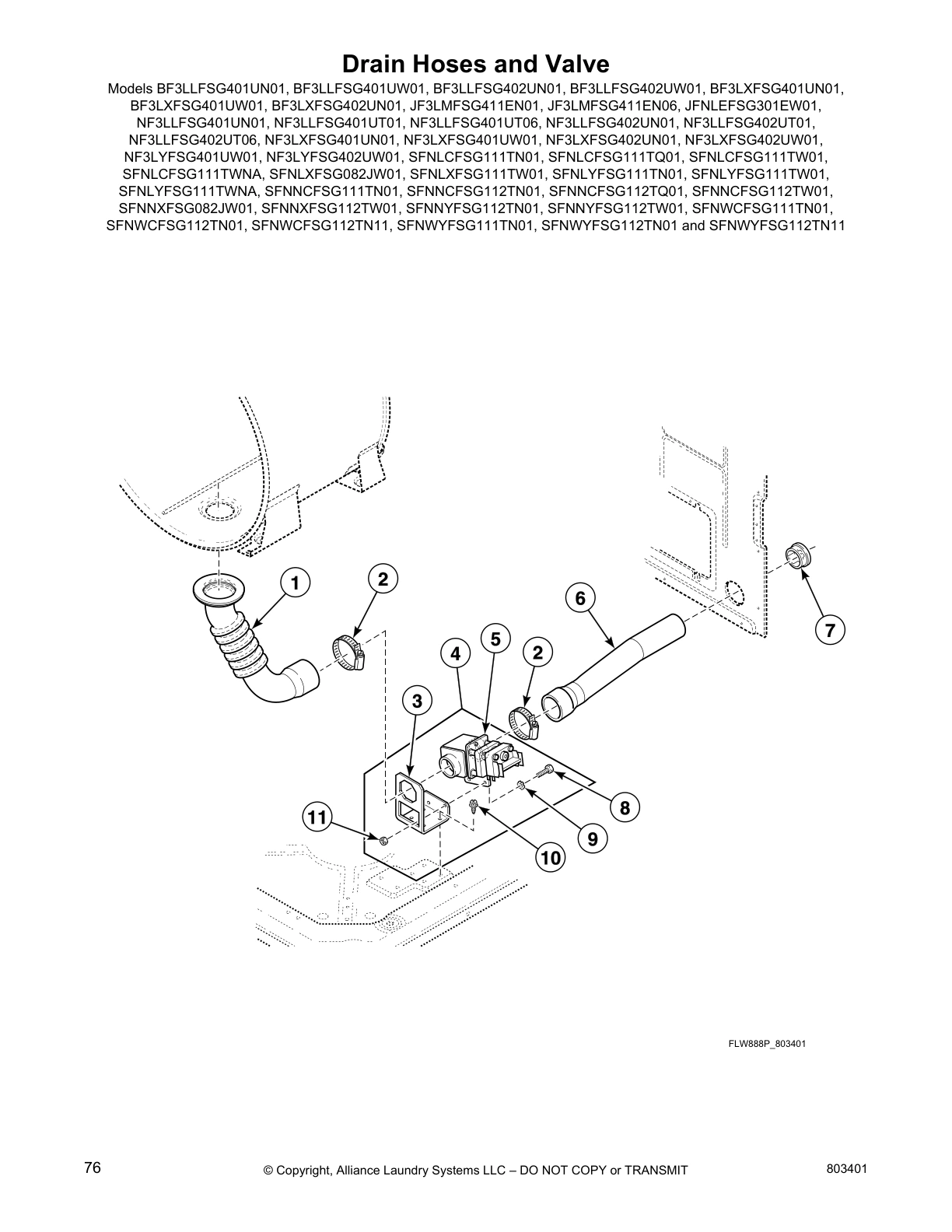 Drain Hoses and Valve