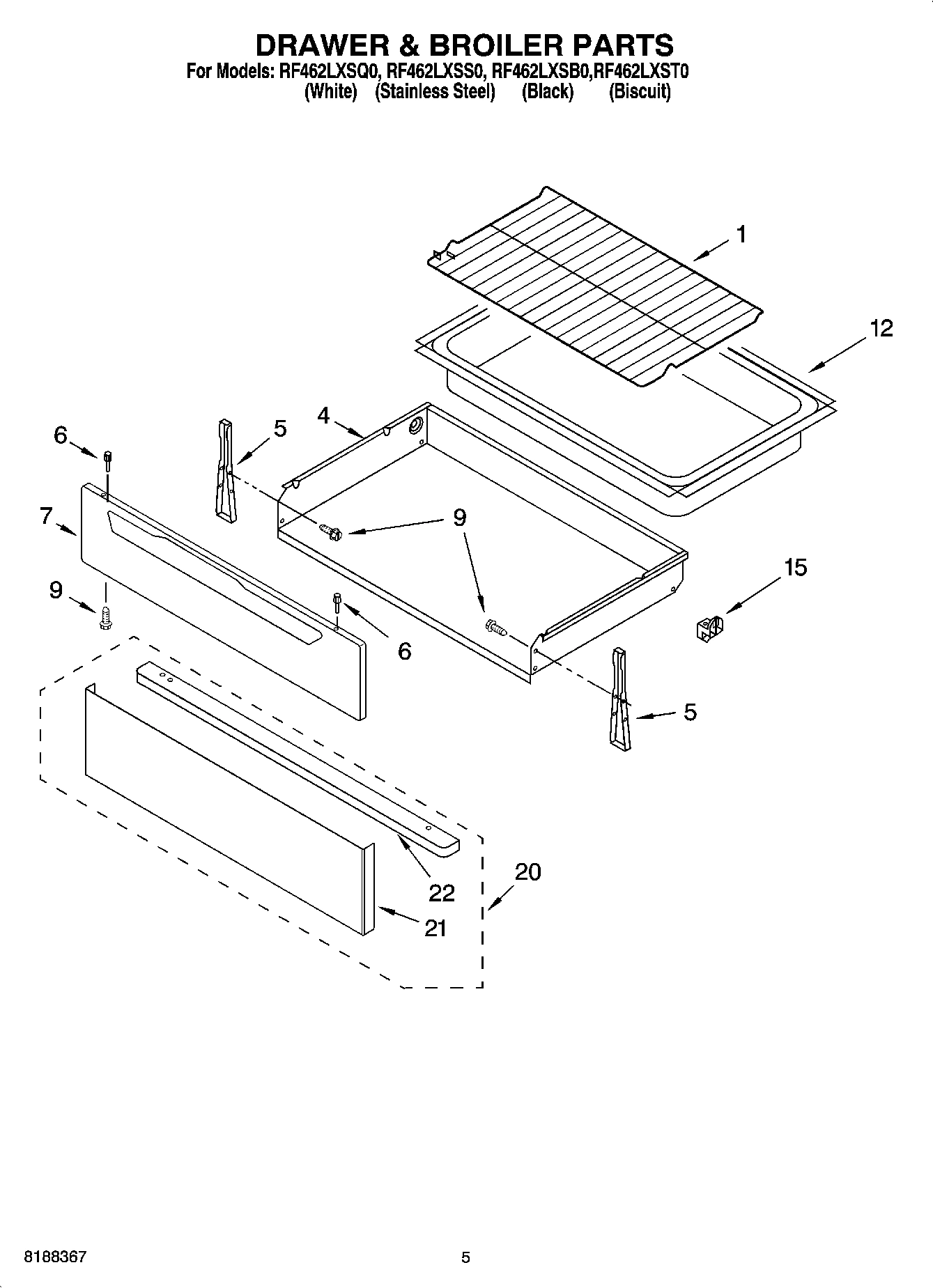 04 - DRAWER & BROILER PARTS