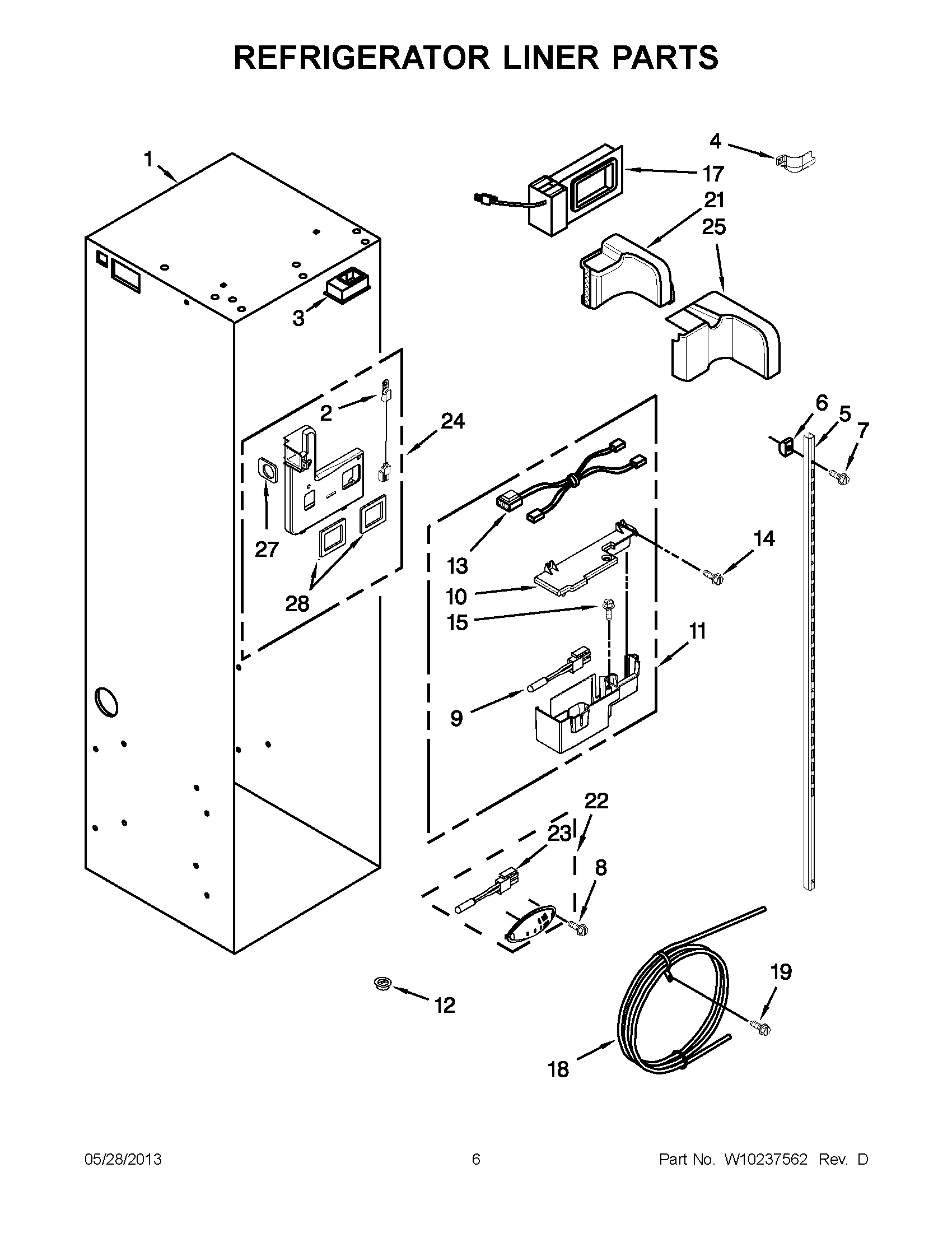 03 - REFRIGERATOR LINER PARTS
