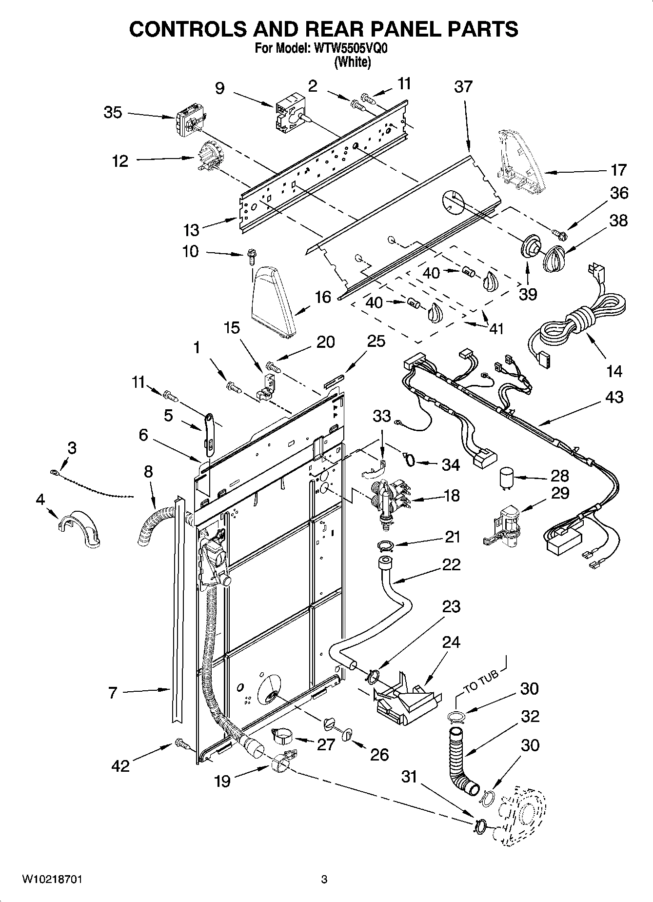 02 - CONTROLS AND REAR PANEL PARTS