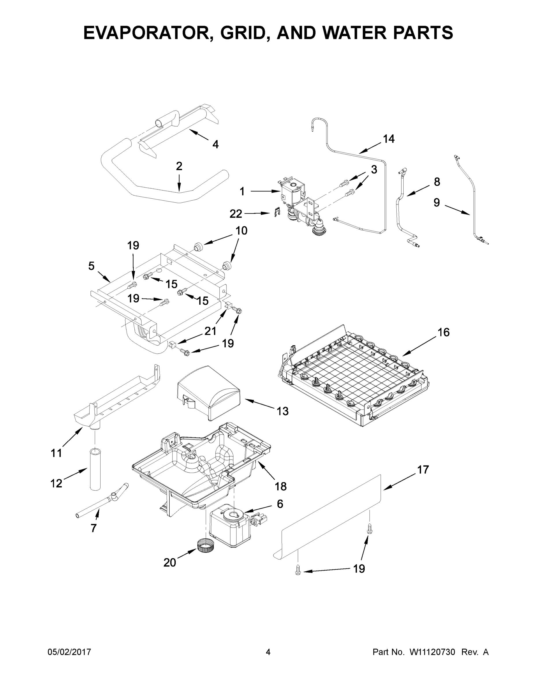 03 - EVAPORATOR, GRID, AND WATER PARTS