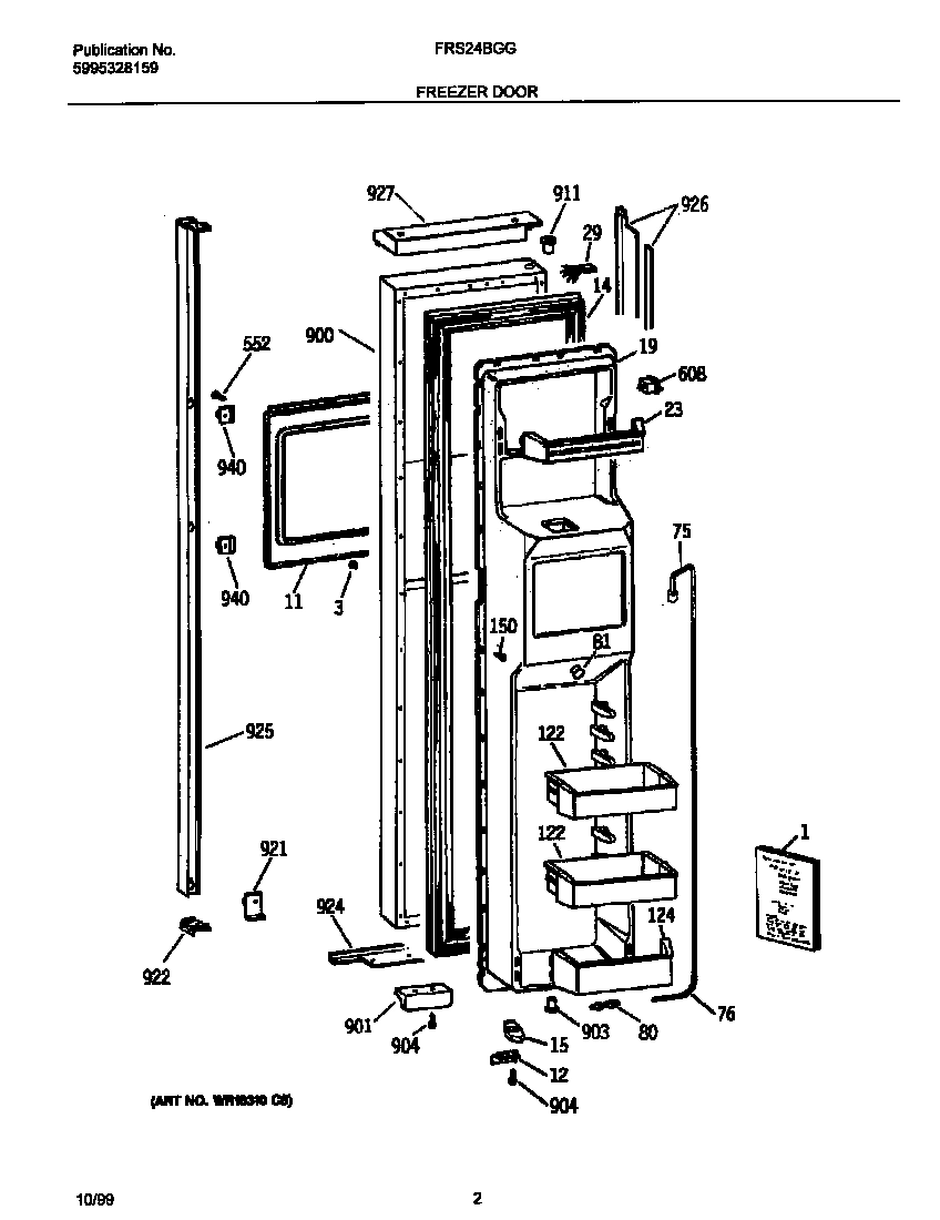02 - FREEZER DOOR